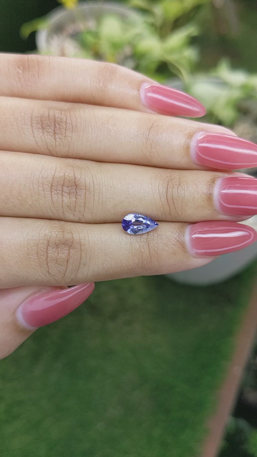 1.25 Ct. Blue Sapphire from Ceylon (Sri Lanka) Size Video