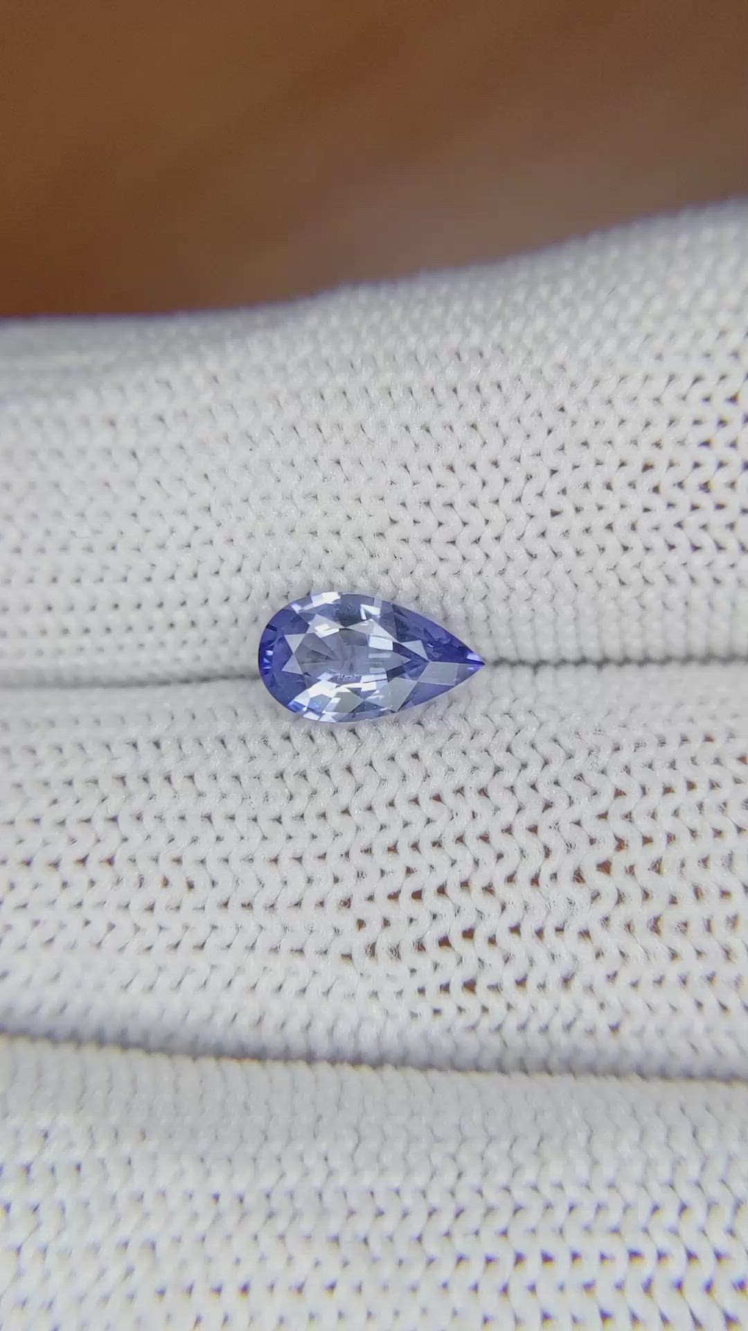1.25 Ct. Blue Sapphire from Ceylon (Sri Lanka) Size Video