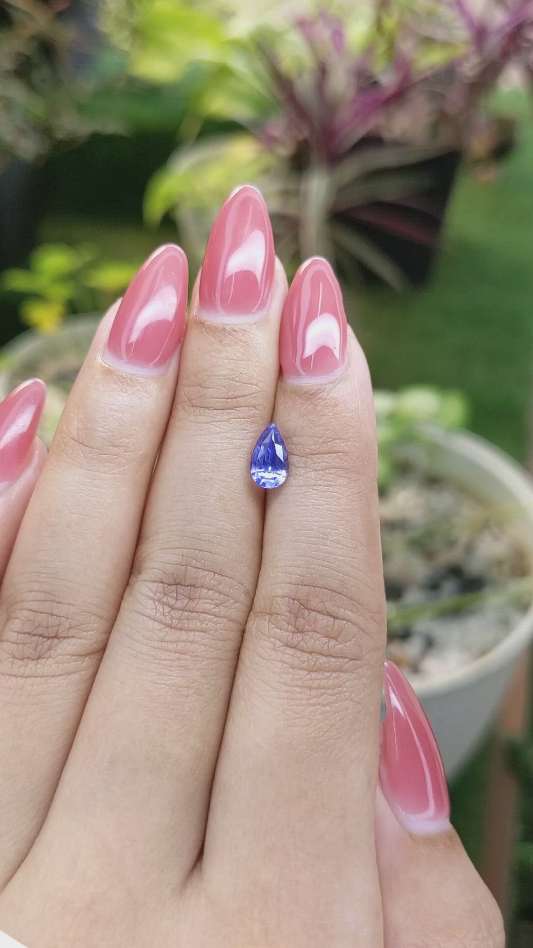 1.34 Ct. Blue Sapphire from Ceylon (Sri Lanka) Size Video