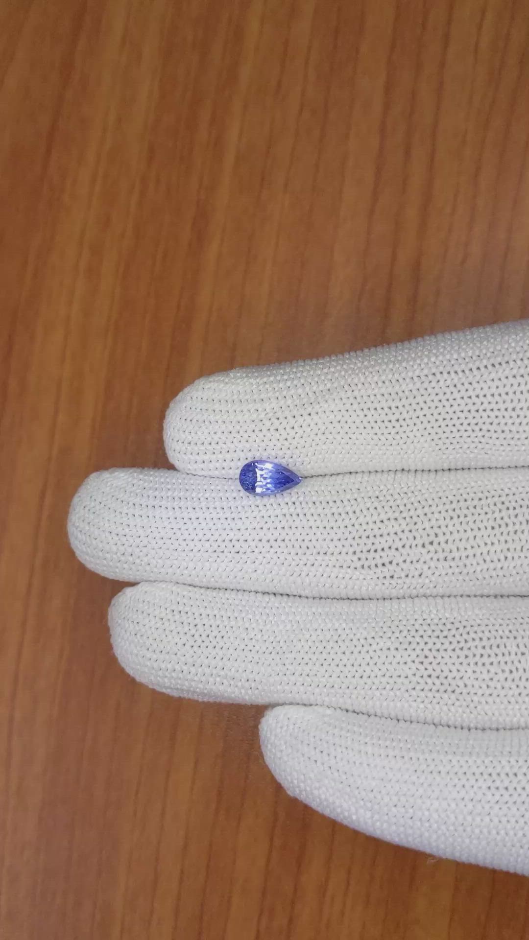 1.34 Ct. Blue Sapphire from Ceylon (Sri Lanka) Size Video