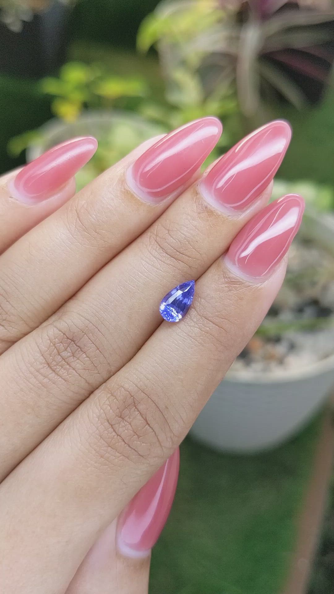 1.34 Ct. Blue Sapphire from Ceylon (Sri Lanka) Size Video