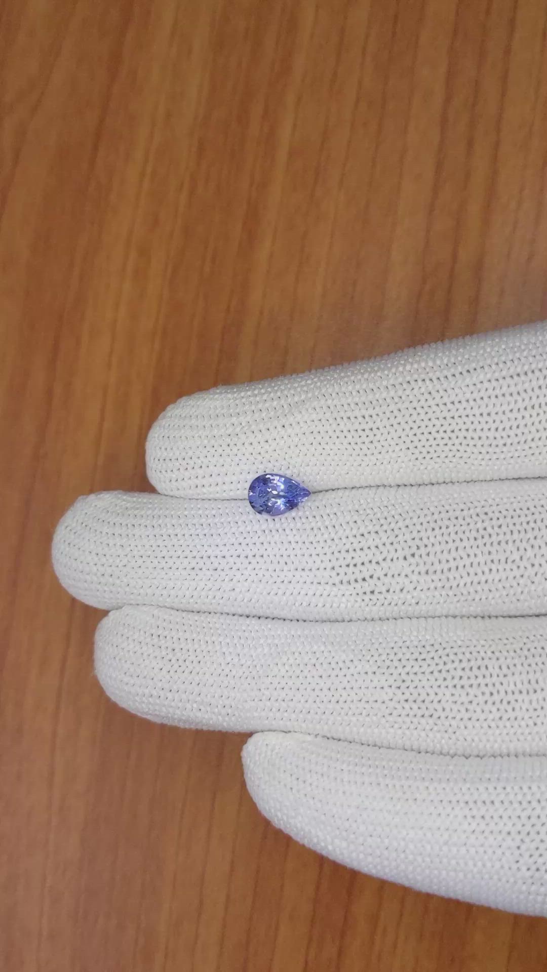 1.24 Ct. Blue Sapphire from Ceylon (Sri Lanka) Size Video