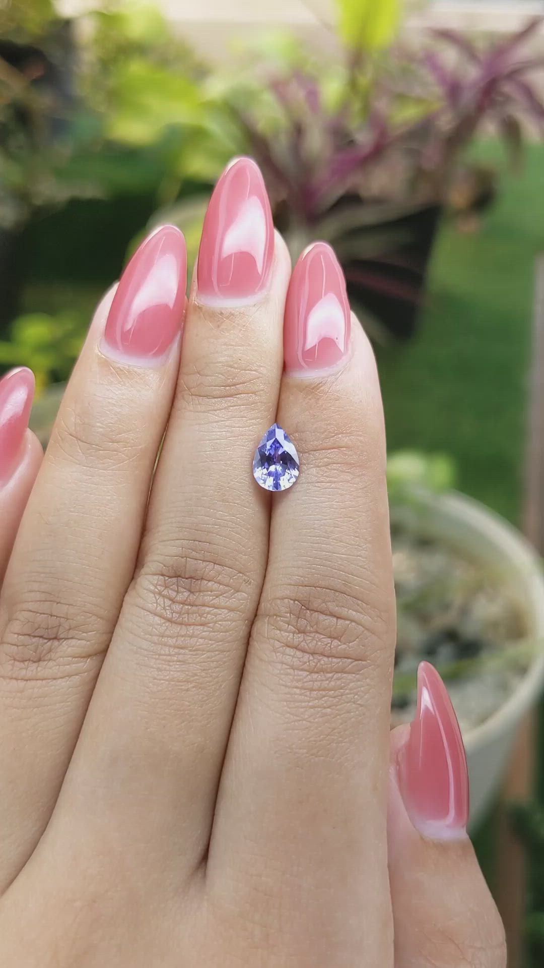 1.24 Ct. Blue Sapphire from Ceylon (Sri Lanka) Size Video
