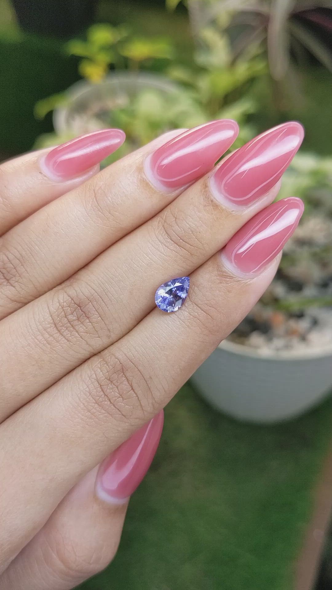 1.24 Ct. Blue Sapphire from Ceylon (Sri Lanka) Size Video