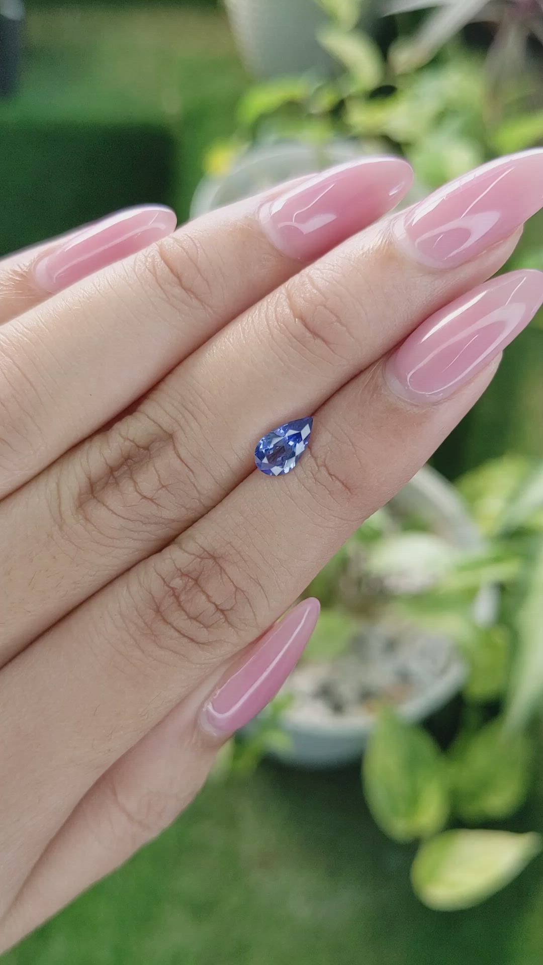 0.94 Ct. Blue Sapphire from Ceylon (Sri Lanka) Size Video