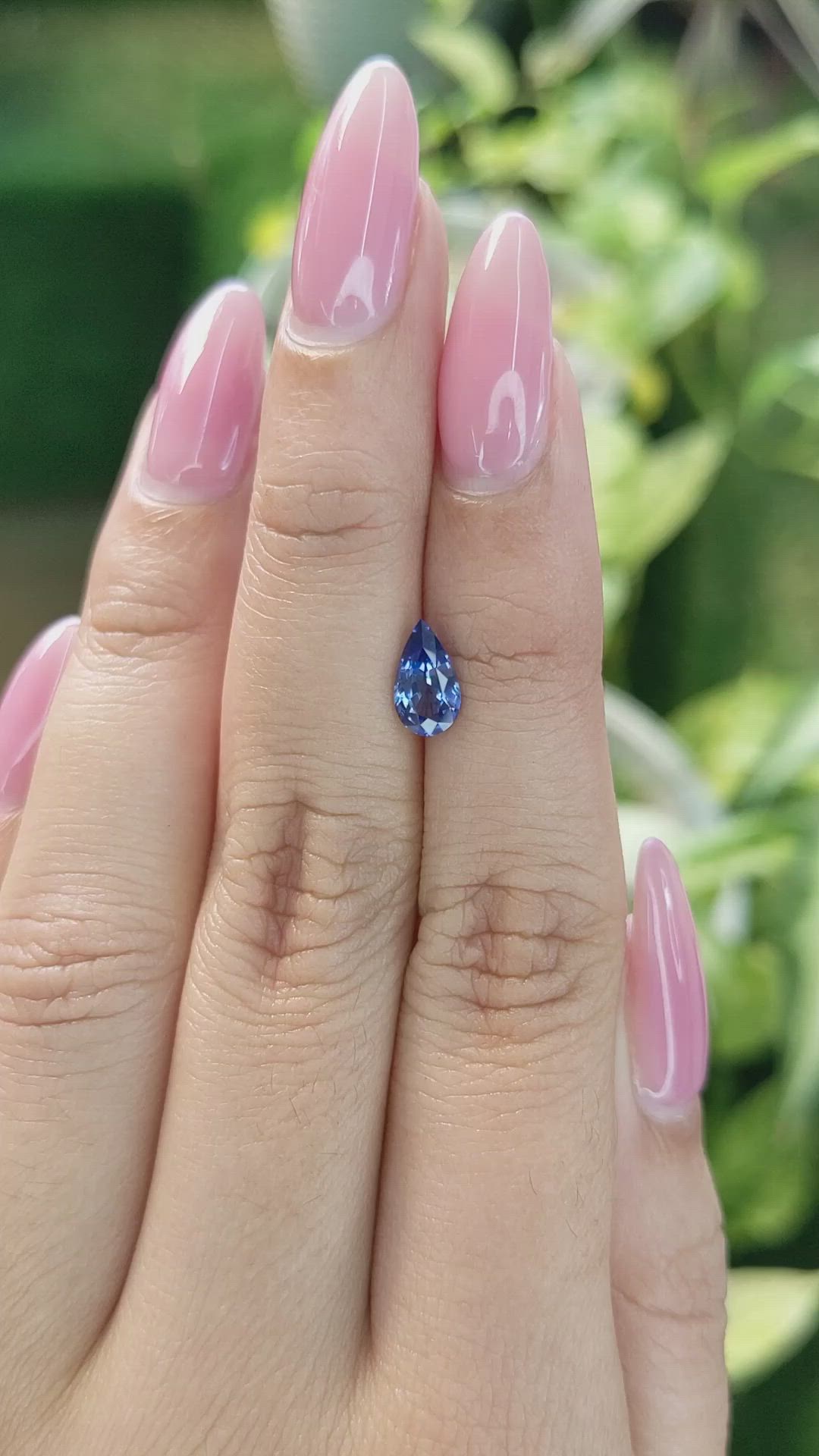 0.94 Ct. Blue Sapphire from Ceylon (Sri Lanka) Size Video