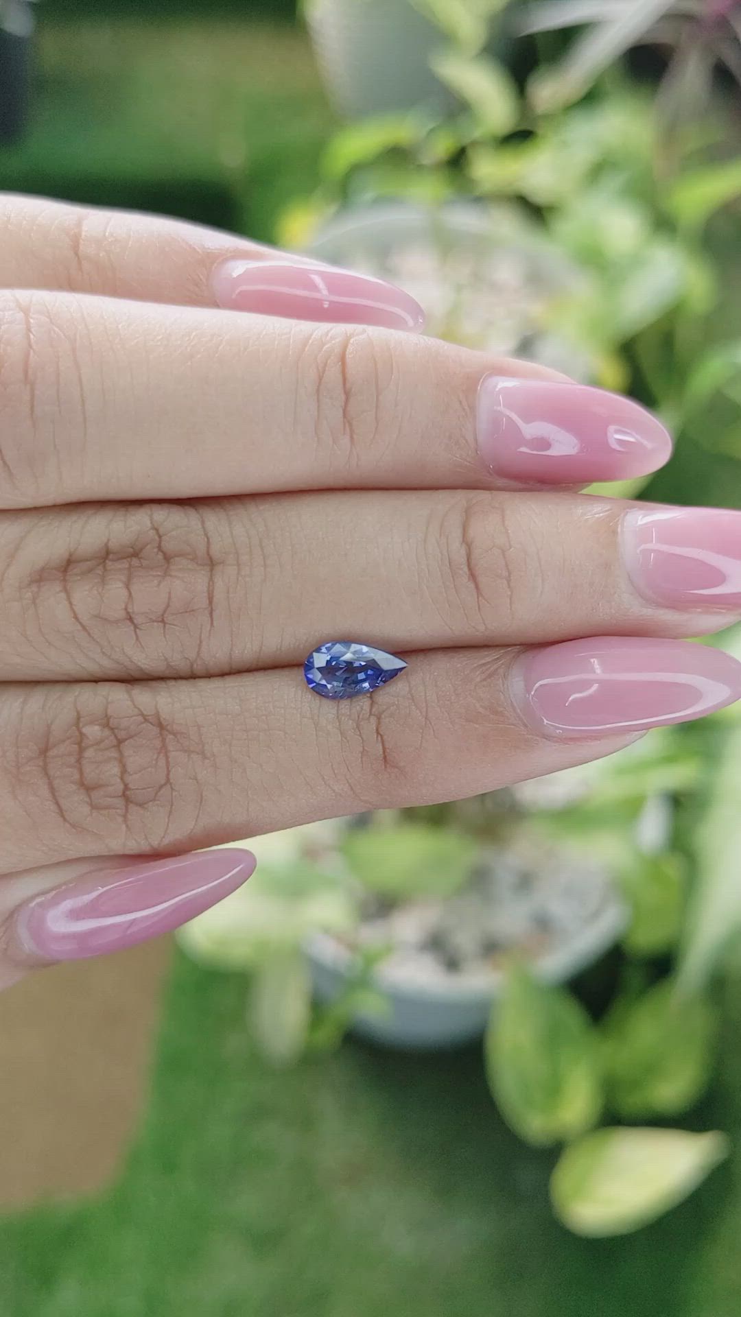 0.94 Ct. Blue Sapphire from Ceylon (Sri Lanka) Size Video