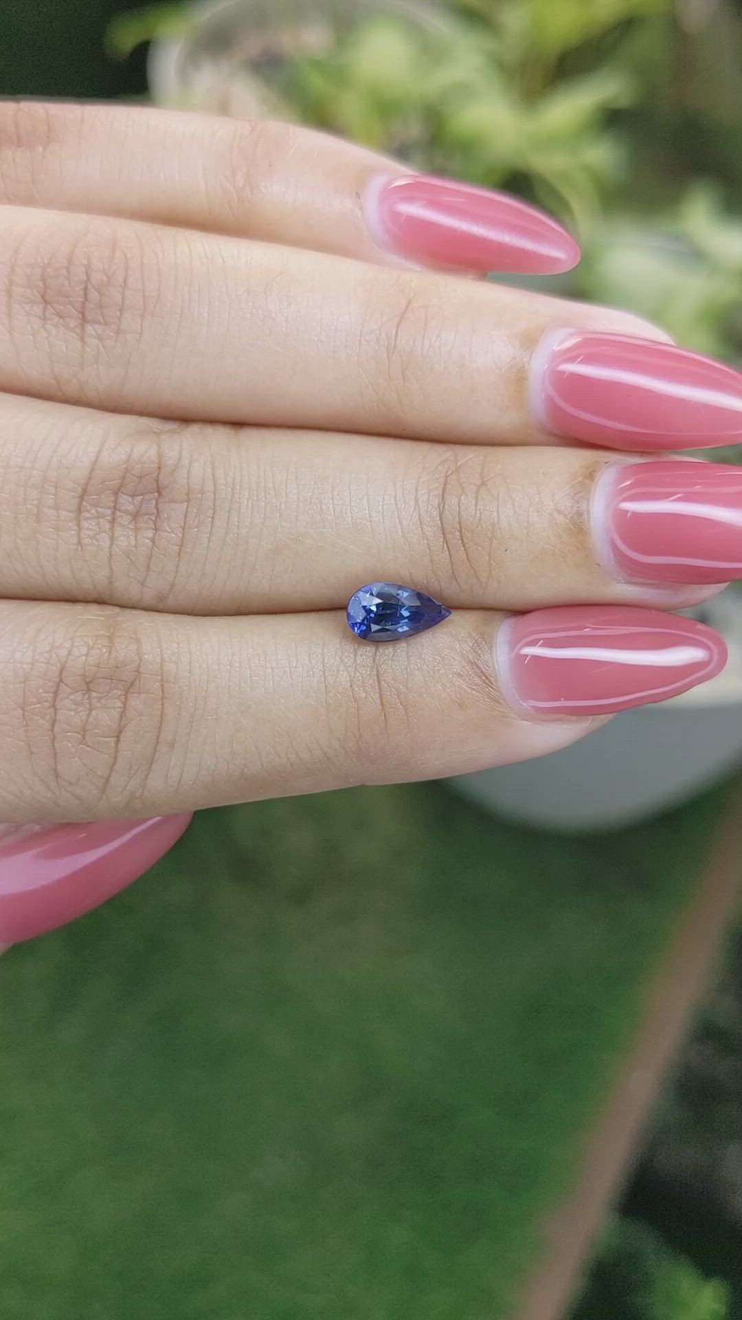 1.13 Ct. Blue Sapphire from Ceylon (Sri Lanka) Size Video