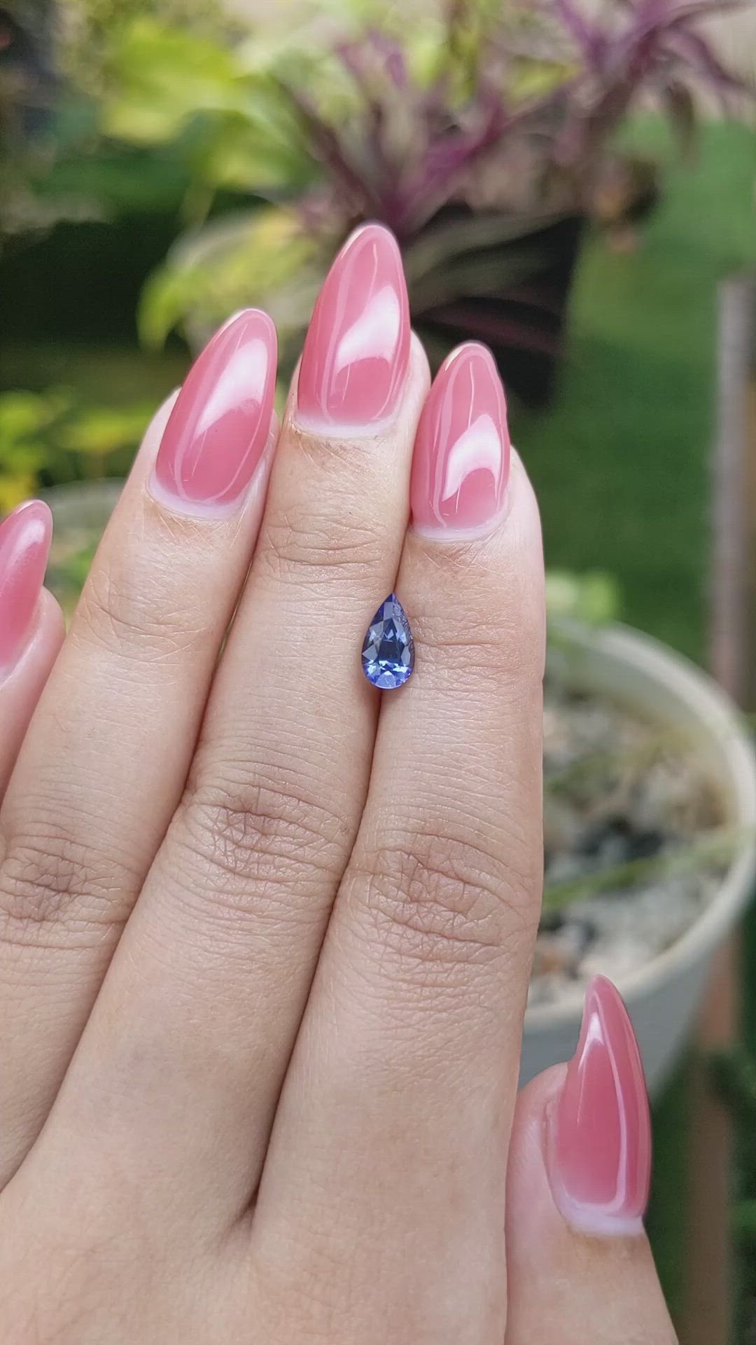 1.13 Ct. Blue Sapphire from Ceylon (Sri Lanka) Size Video