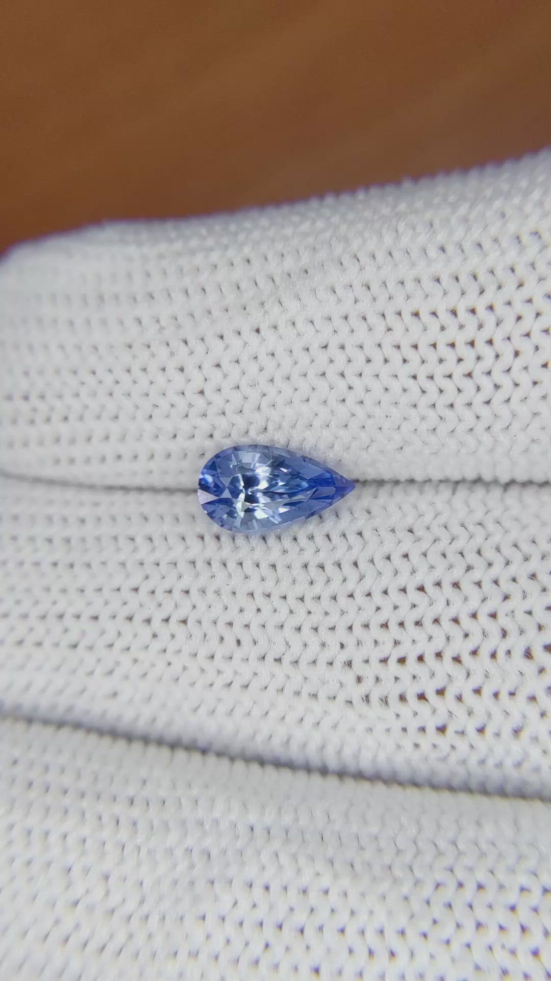 1.16 Ct. Blue Sapphire from Ceylon (Sri Lanka) Size Video