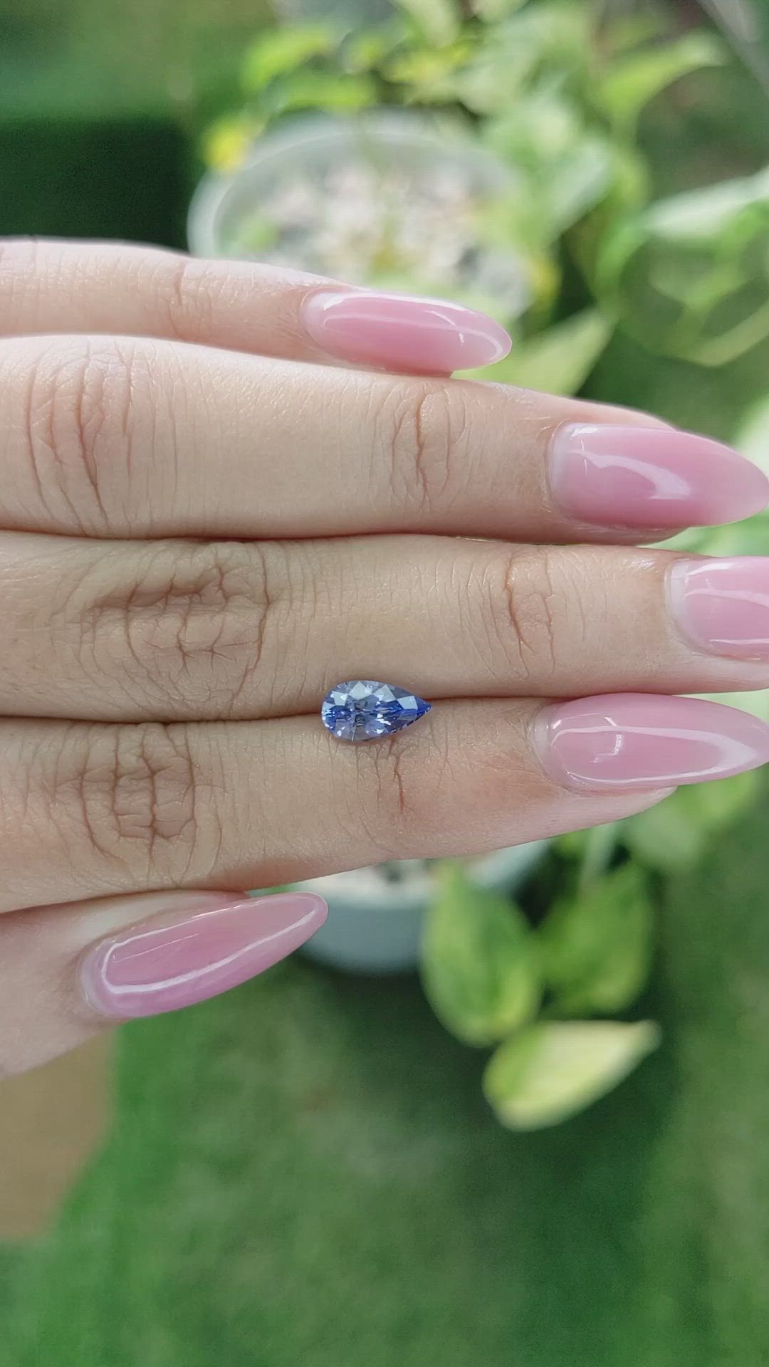 1.16 Ct. Blue Sapphire from Ceylon (Sri Lanka) Size Video