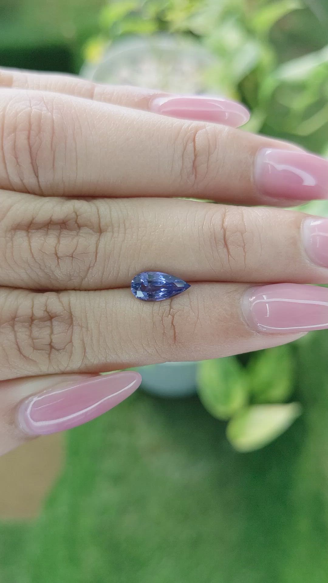 1.18 Ct. Blue Sapphire from Ceylon (Sri Lanka) Size Video