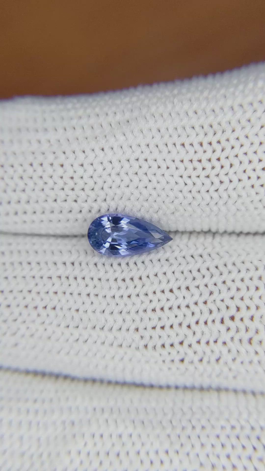 1.18 Ct. Blue Sapphire from Ceylon (Sri Lanka) Size Video