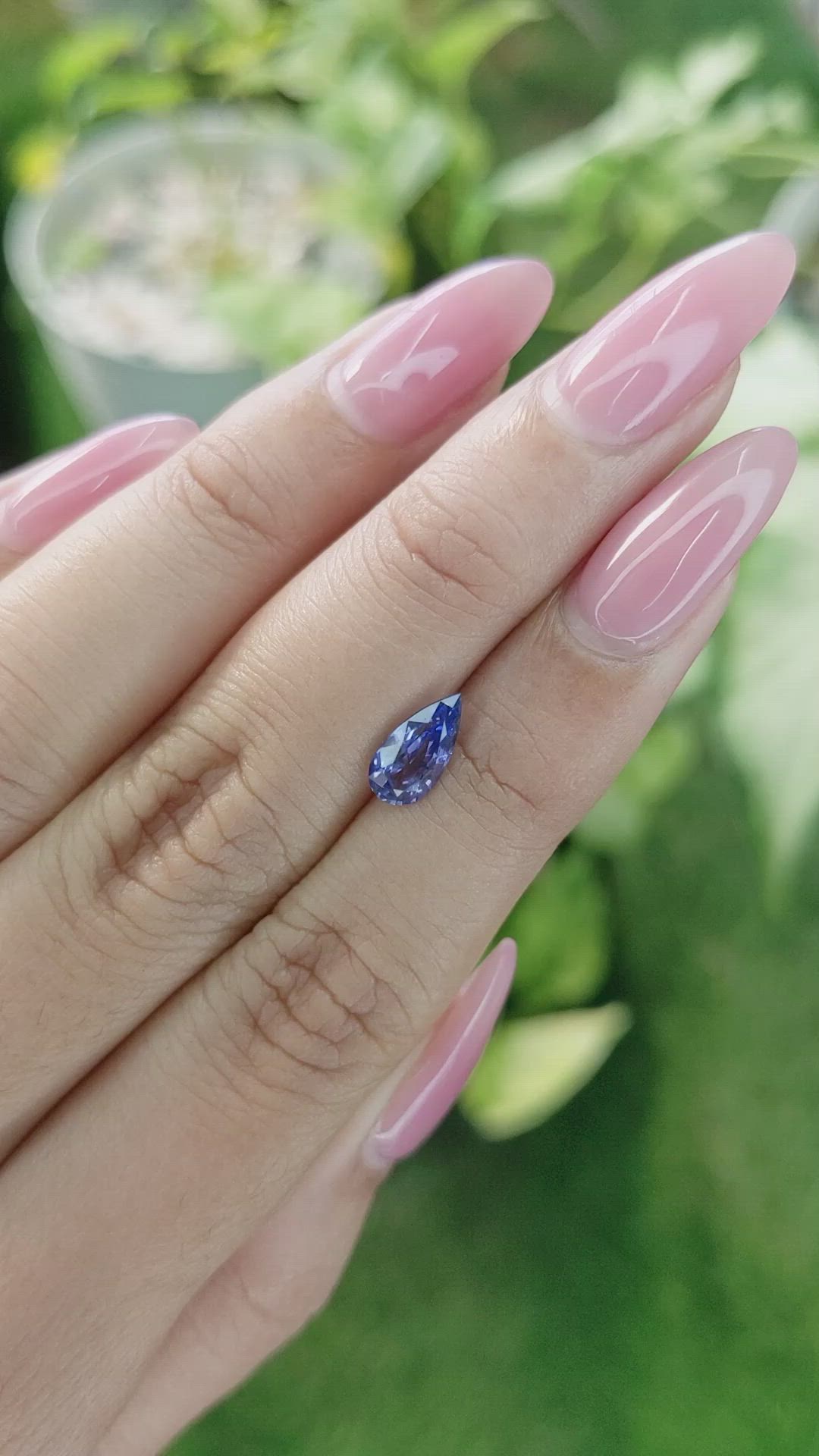 1.18 Ct. Blue Sapphire from Ceylon (Sri Lanka) Size Video