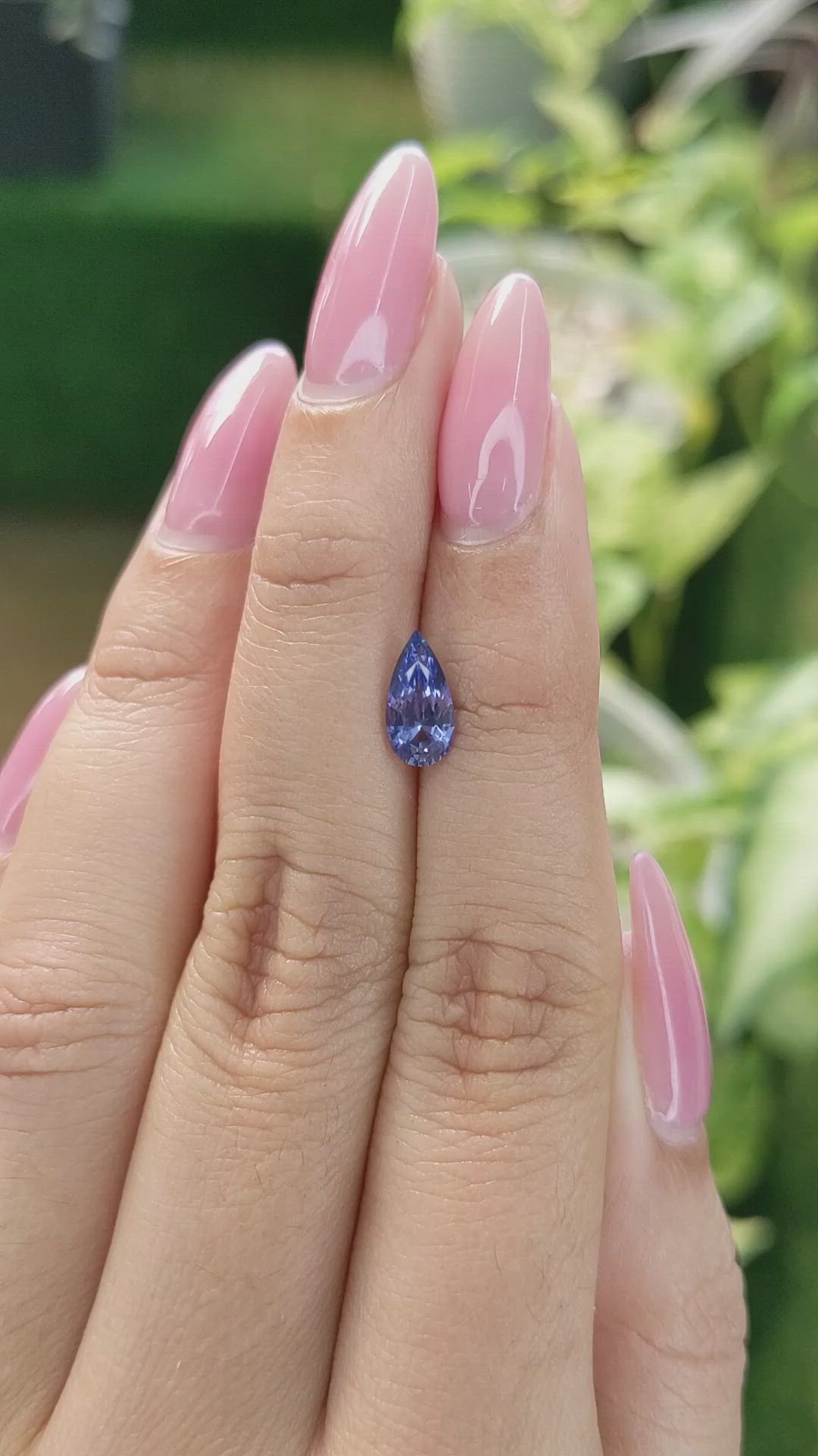 1.18 Ct. Blue Sapphire from Ceylon (Sri Lanka) Size Video