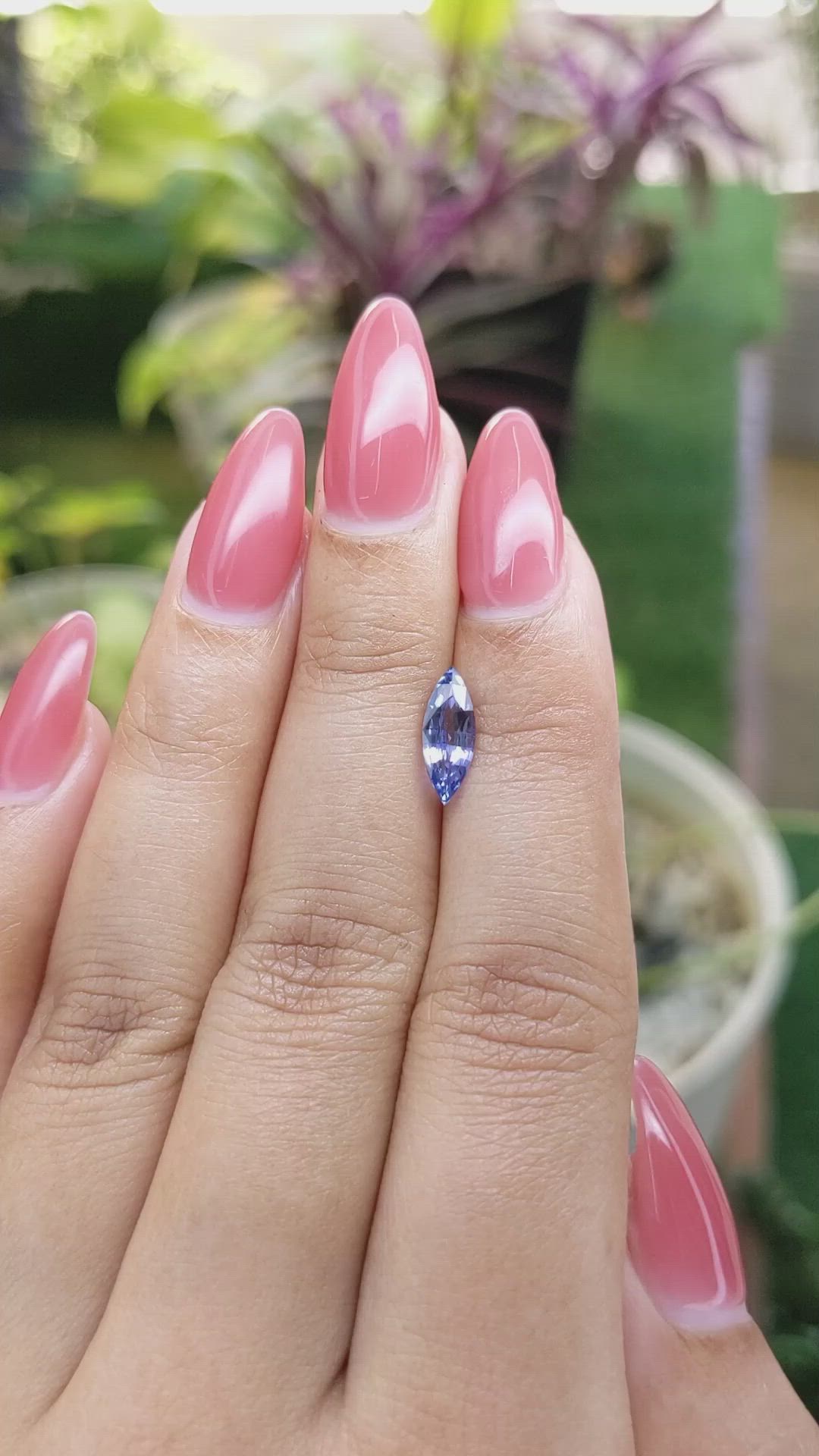 1.16 Ct. Blue Sapphire from Ceylon (Sri Lanka) Size Video