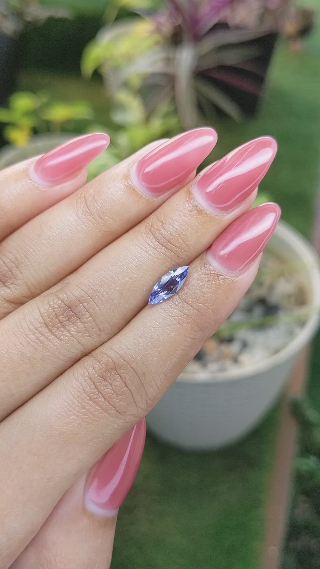 1.16 Ct. Blue Sapphire from Ceylon (Sri Lanka) Size Video
