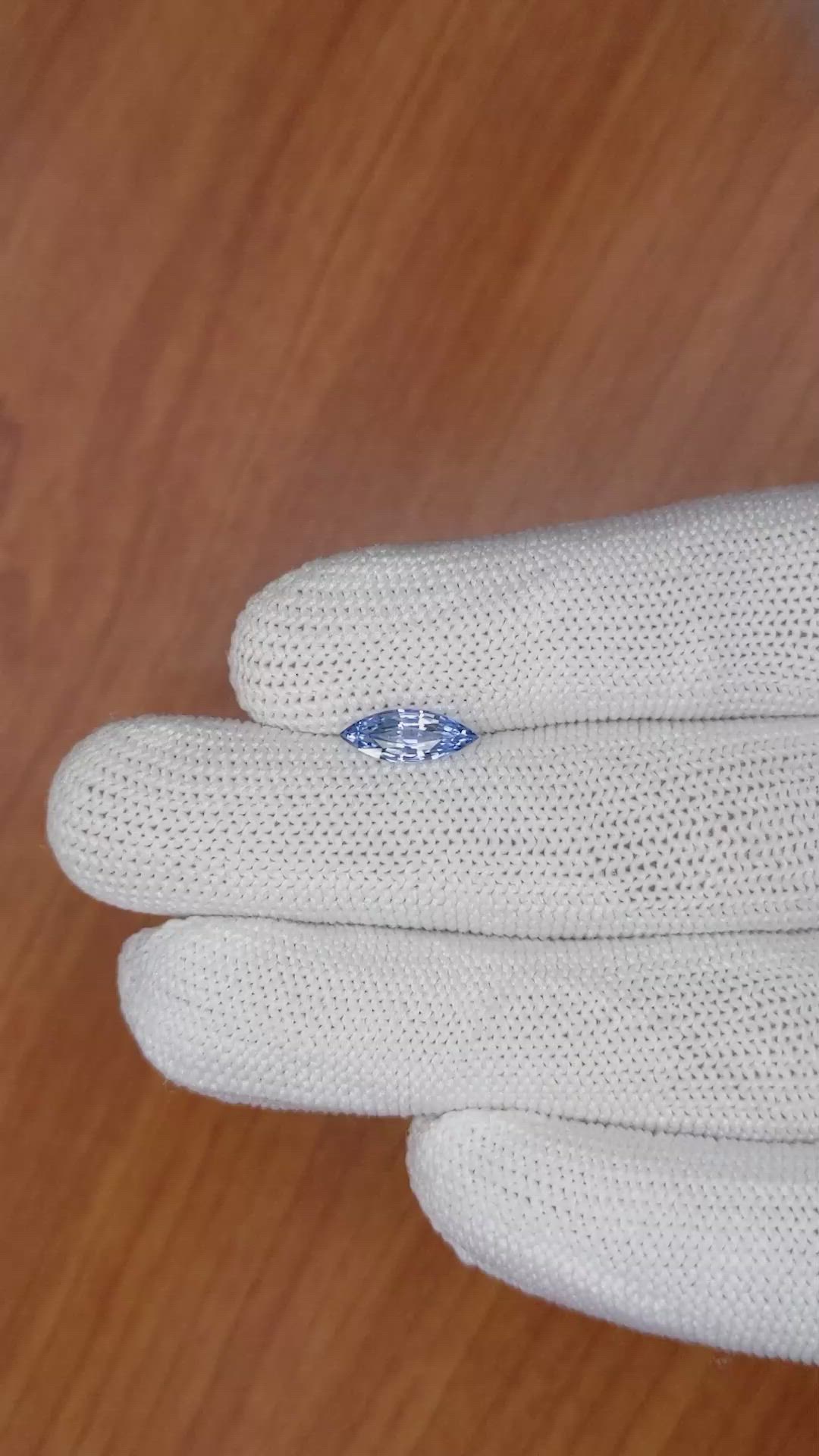 1.16 Ct. Blue Sapphire from Ceylon (Sri Lanka) Size Video