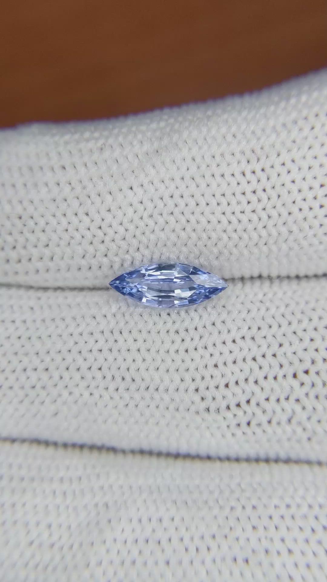1.16 Ct. Blue Sapphire from Ceylon (Sri Lanka) Size Video