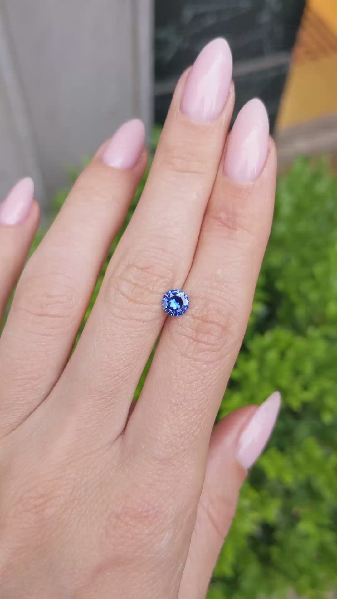 0.67 Ct. Blue Sapphire from Ceylon (Sri Lanka) Size Video