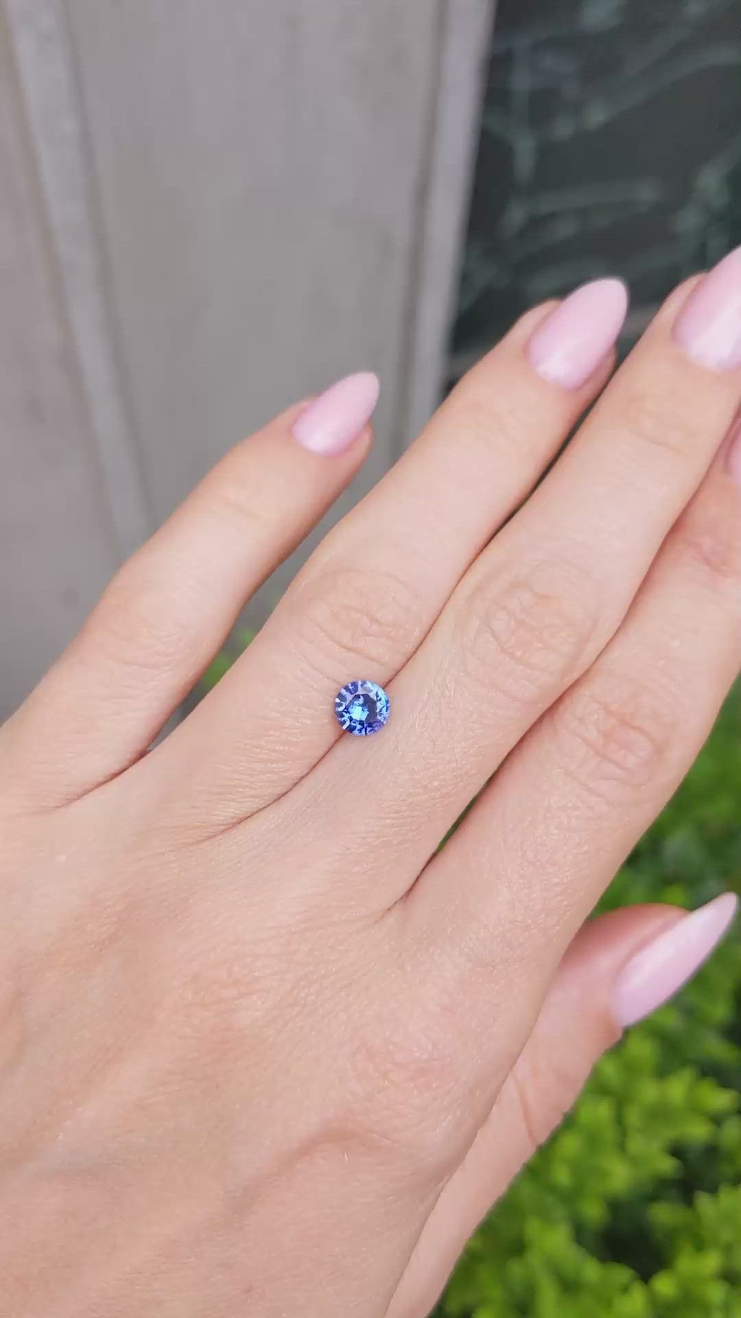 0.67 Ct. Blue Sapphire from Ceylon (Sri Lanka) Size Video