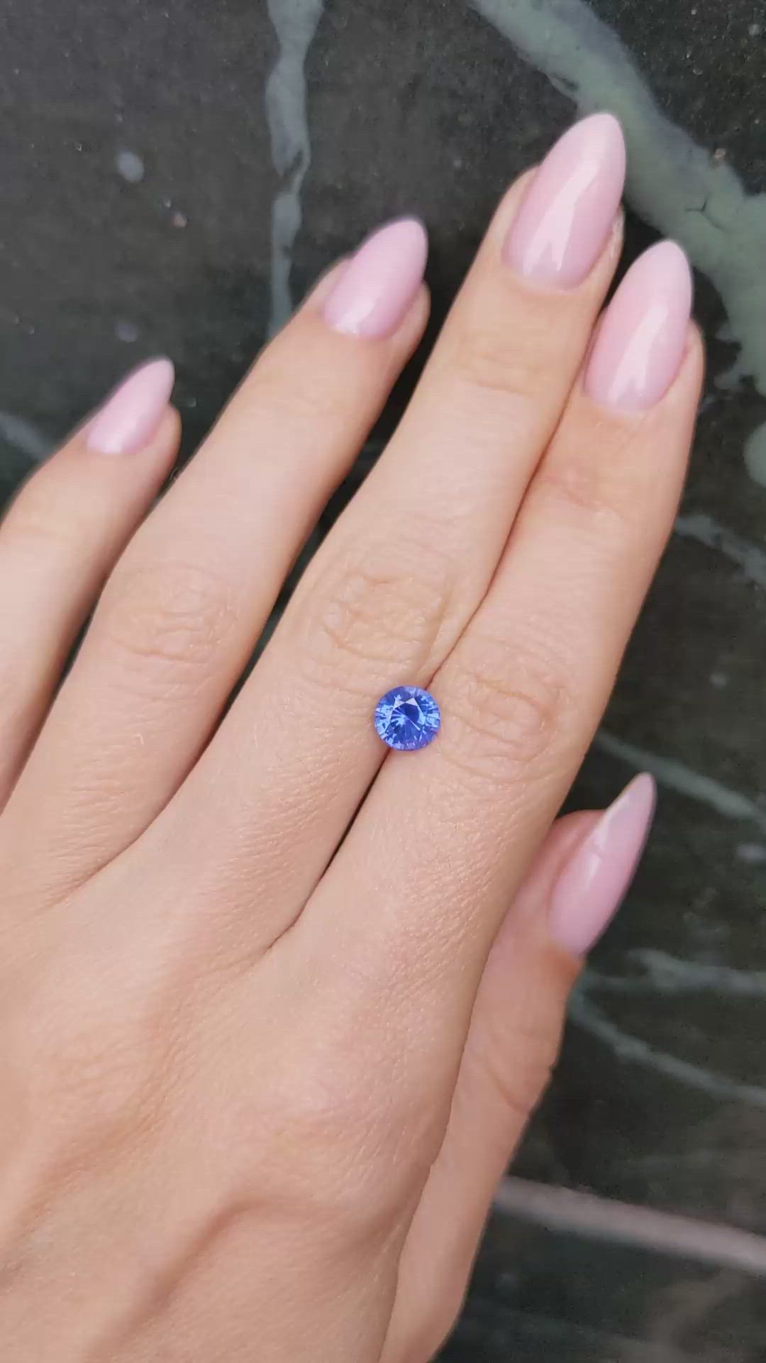 1.22 Ct. Blue Sapphire from Ceylon (Sri Lanka) Size Video