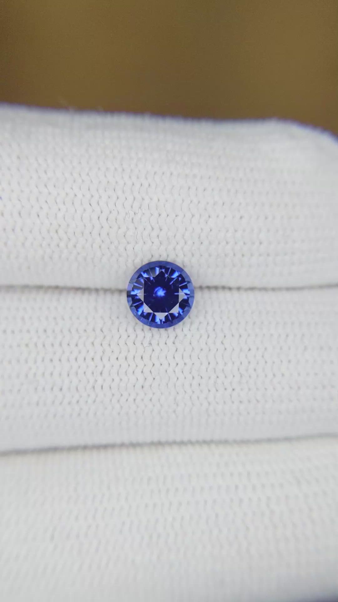 0.95 Ct. Blue Sapphire from Ceylon (Sri Lanka) Size Video