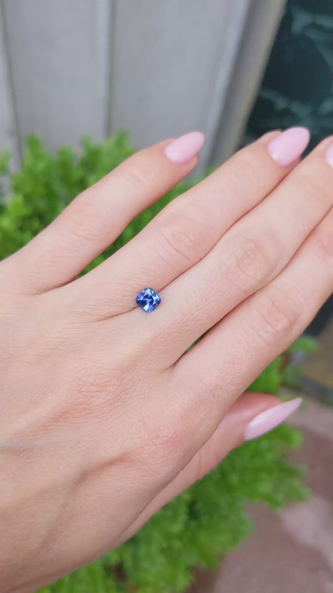 0.76 Ct. Blue Sapphire from Ceylon (Sri Lanka) Size Video