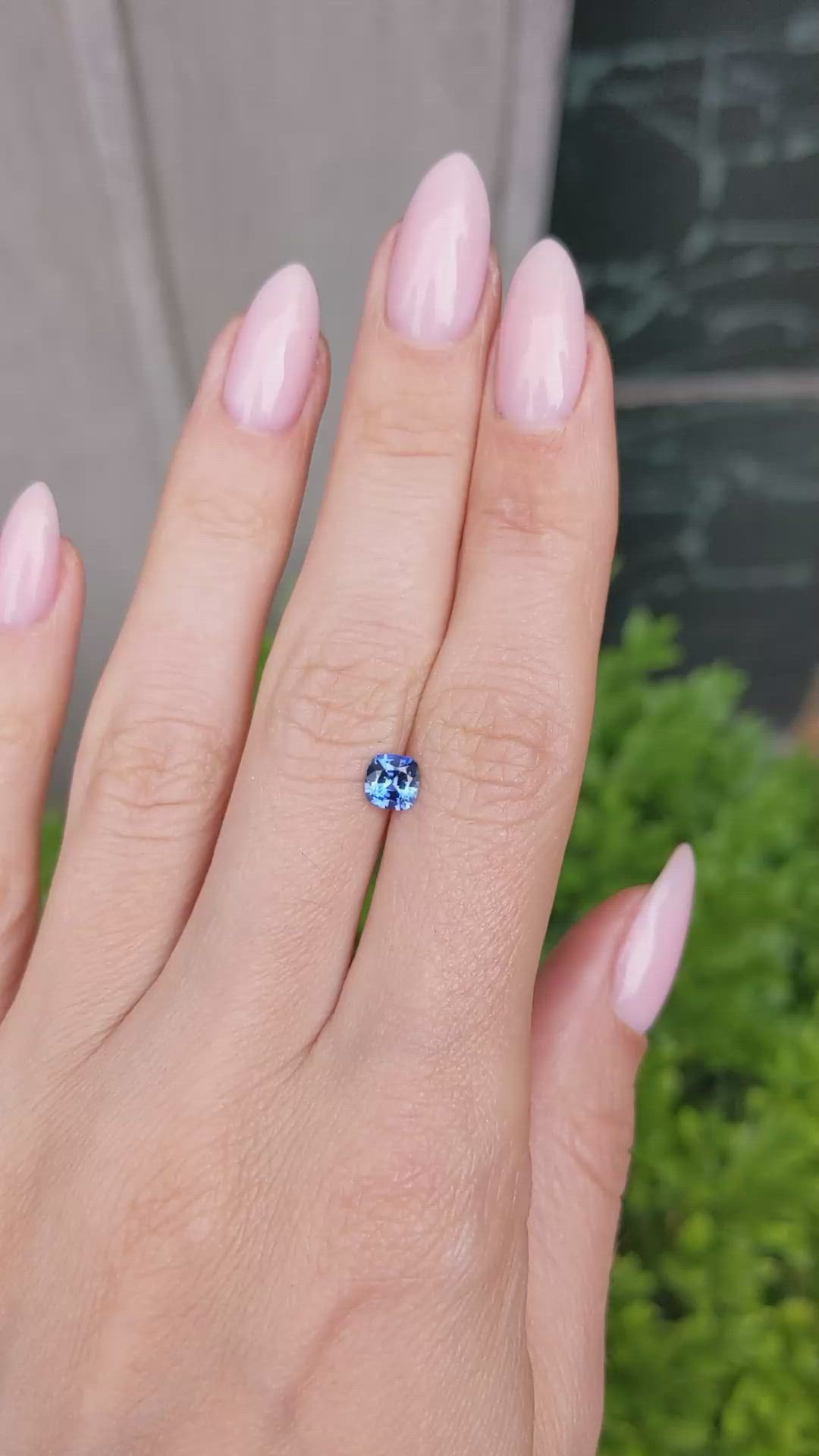 0.70 Ct. Blue Sapphire from Ceylon (Sri Lanka) Size Video