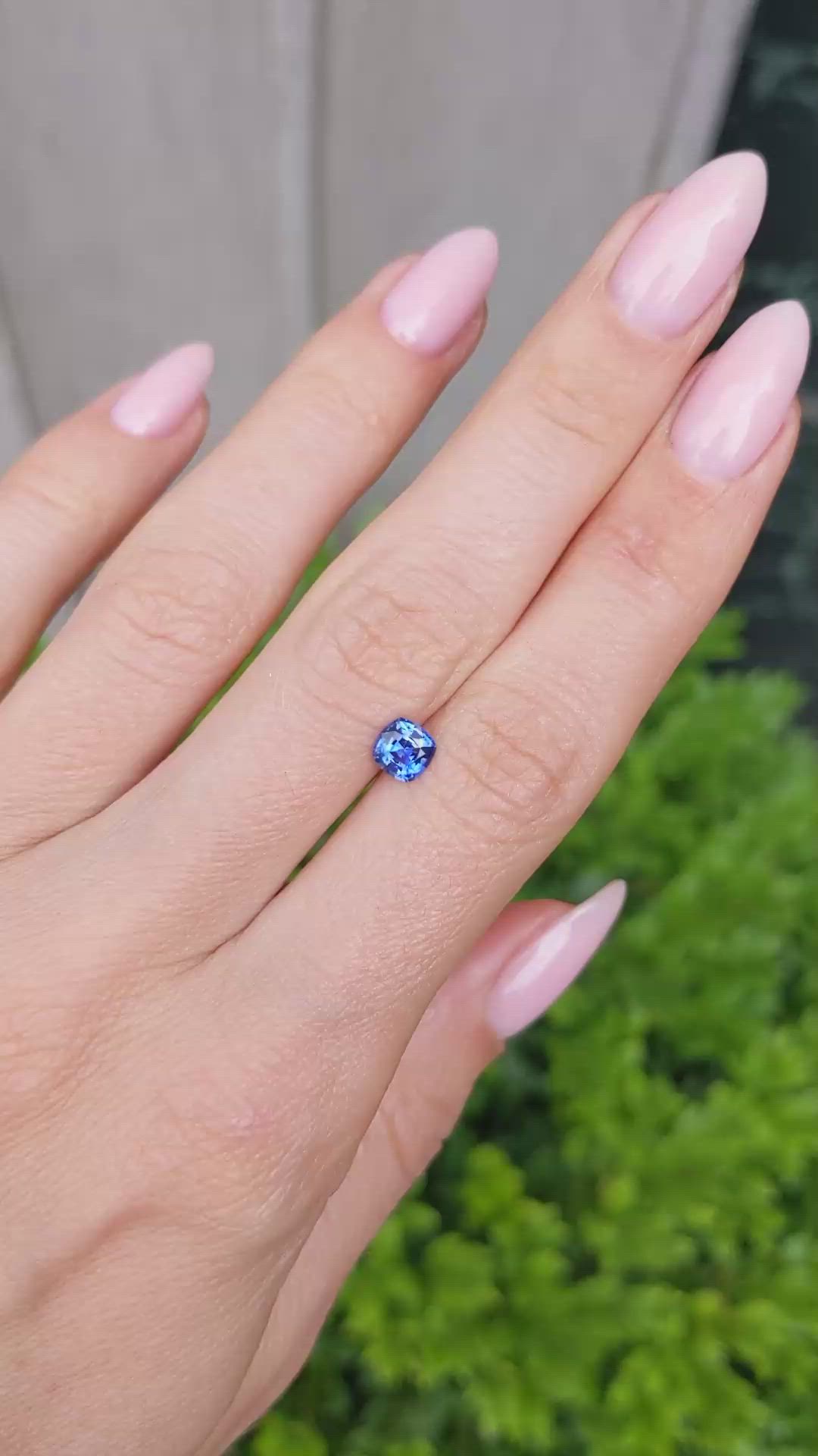 0.67 Ct. Blue Sapphire from Ceylon (Sri Lanka) Size Video