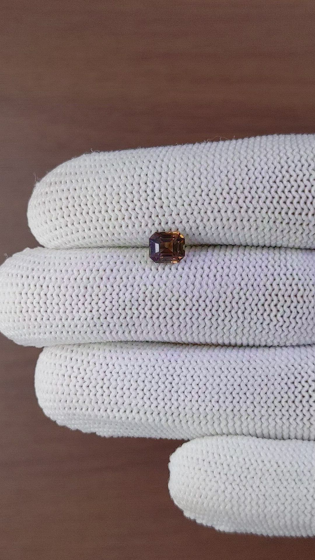 1.13 Ct. Greenish Brown Sapphire from Ceylon (Sri Lanka) Size Video