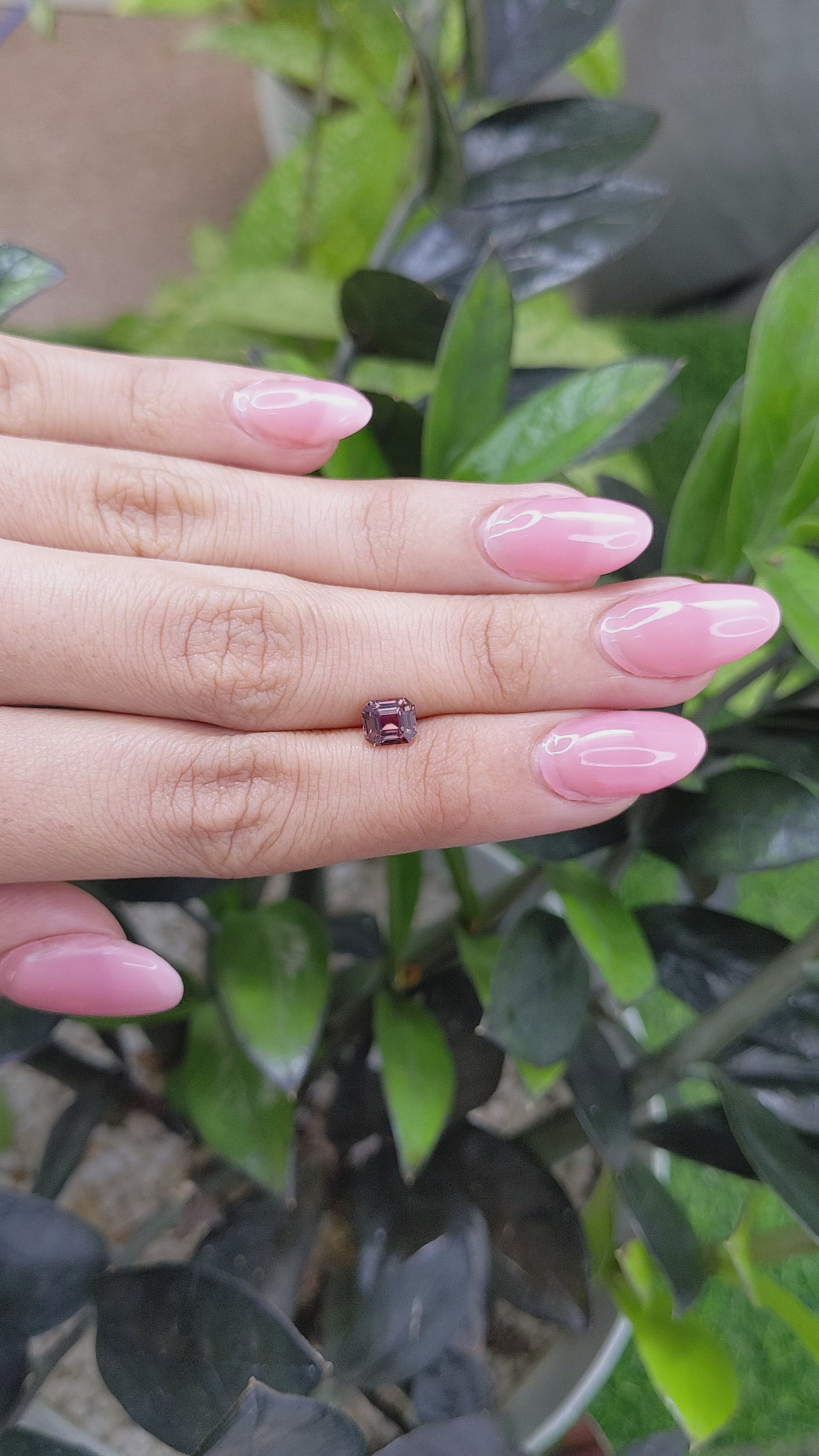 1.13 Ct. Greenish Brown Sapphire from Ceylon (Sri Lanka) Size Video