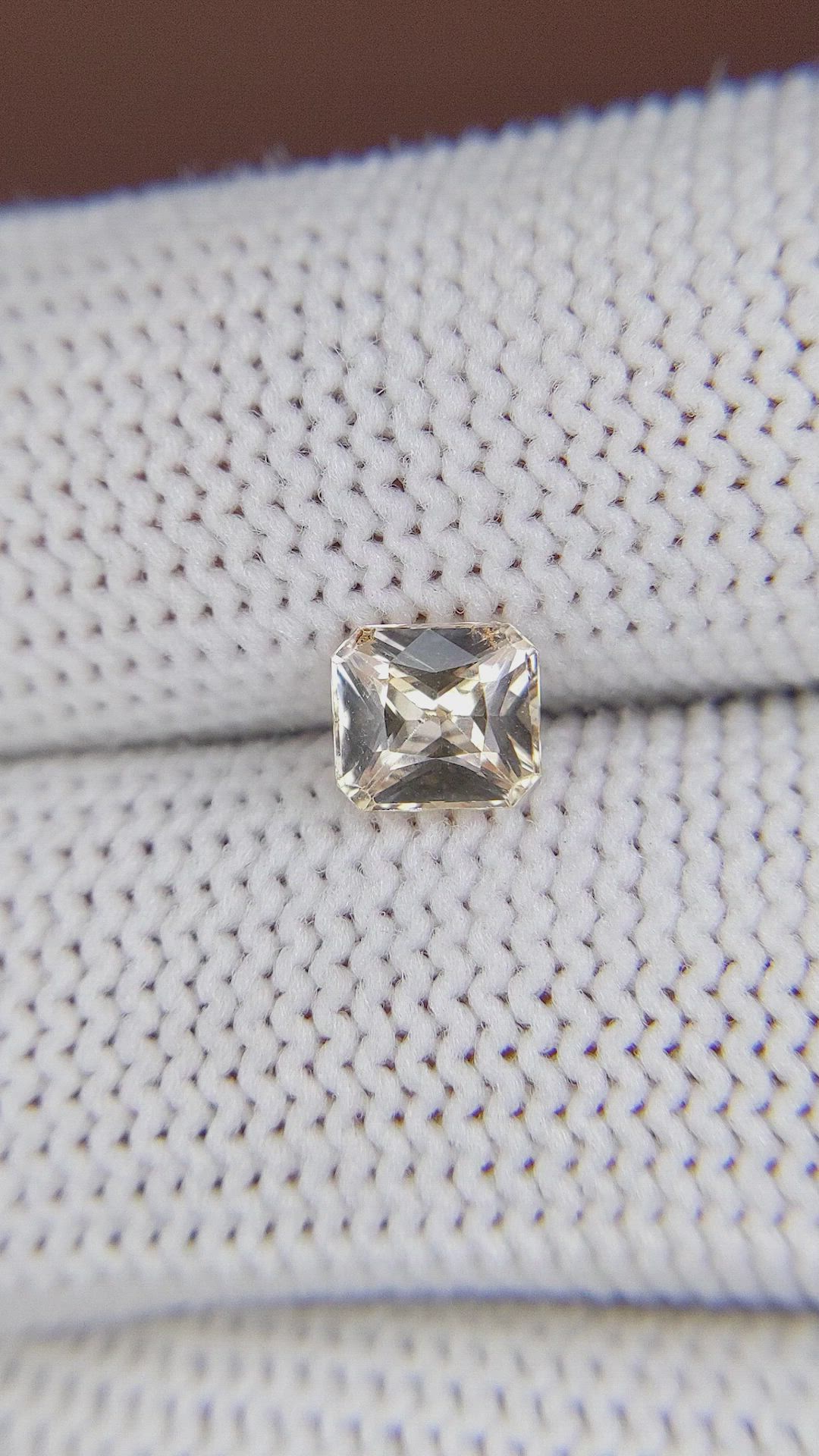 1.07 Ct. Peach Sapphire from Ceylon (Sri Lanka) Size Video