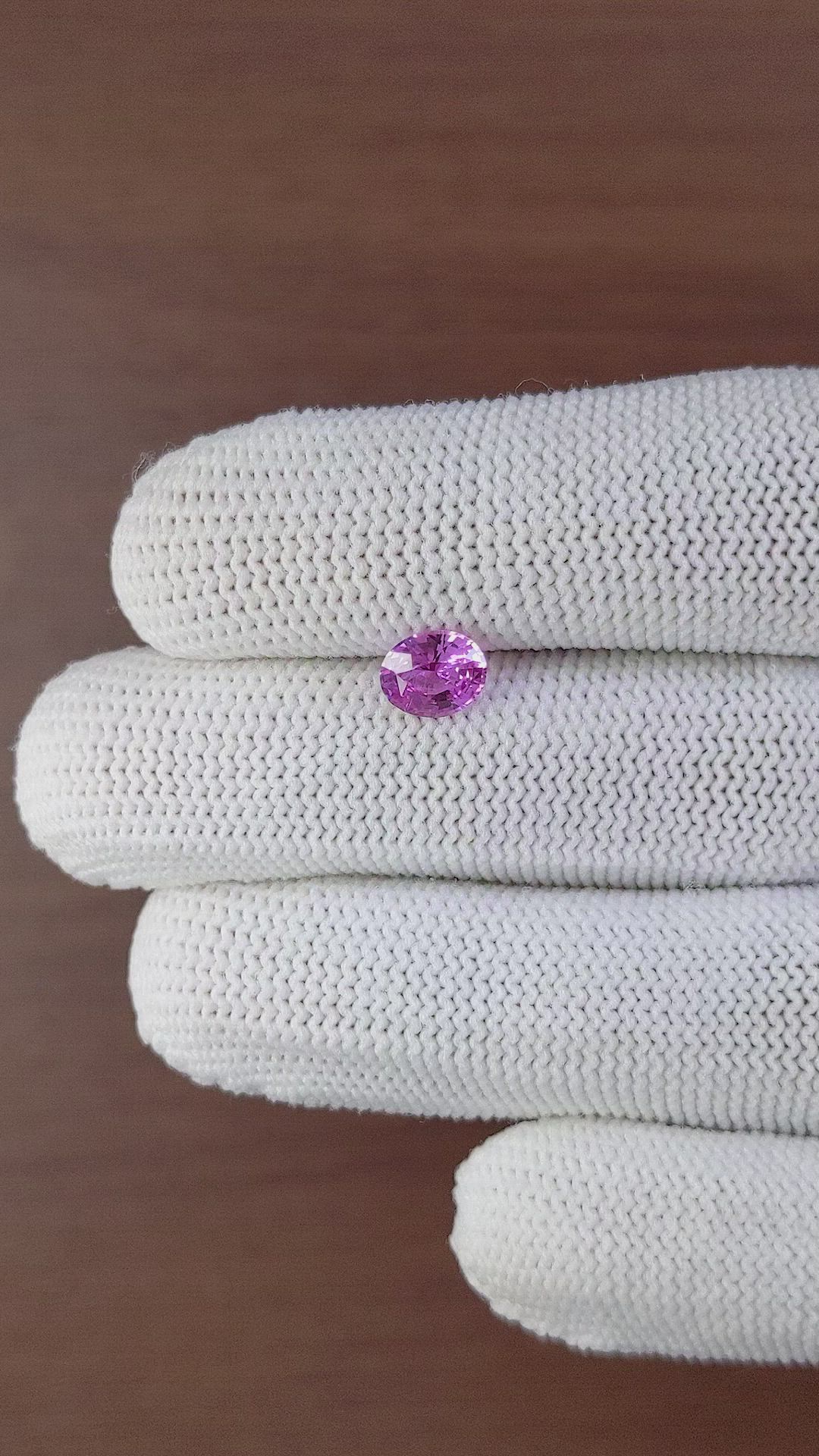 1.11 Ct. Purple Sapphire from Ceylon (Sri Lanka) Size Video