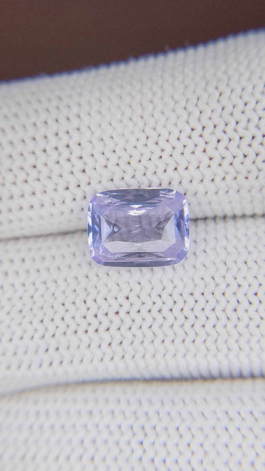 3.54 Ct. Violet Sapphire from Madagascar Size Video