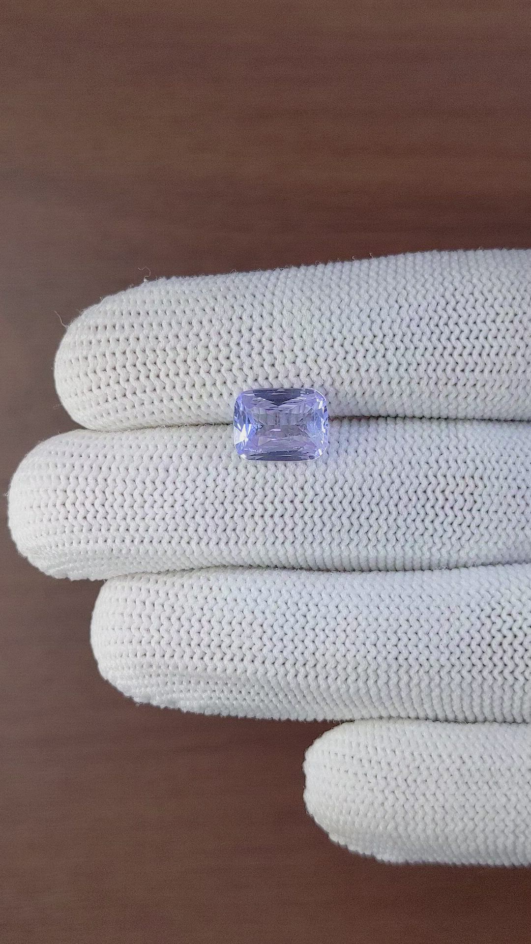 3.54 Ct. Violet Sapphire from Madagascar Size Video