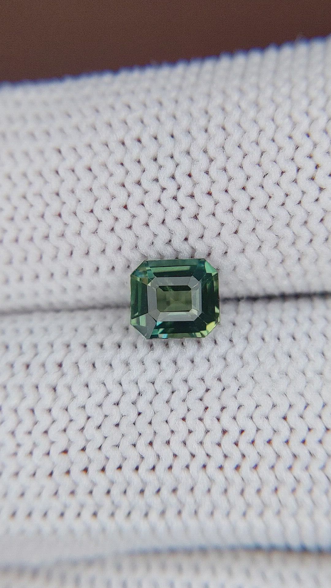 1.00 Ct. Bluish Green Sapphire from Madagascar Size Video