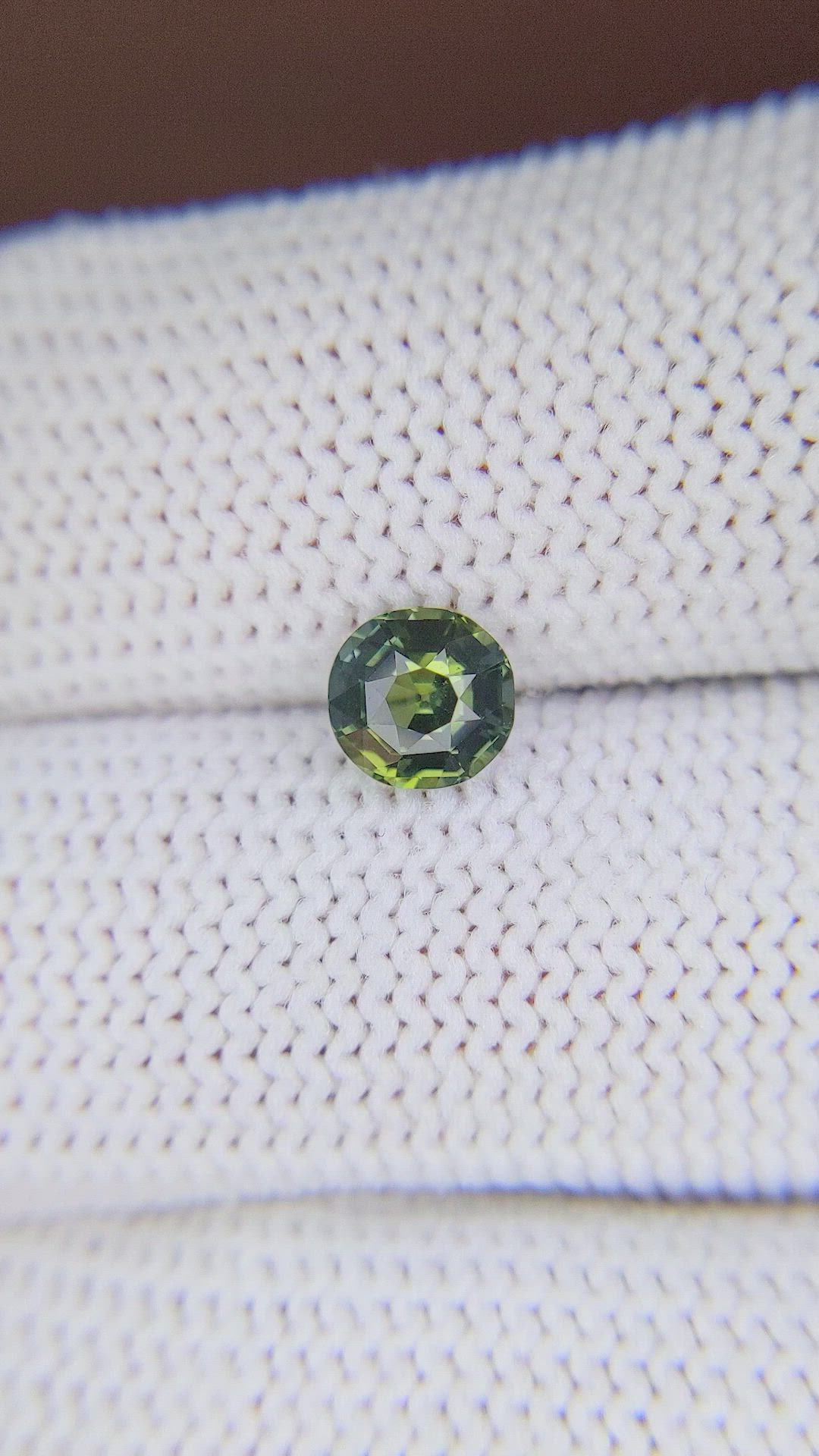 0.89 Ct. Green Sapphire from Madagascar Size Video