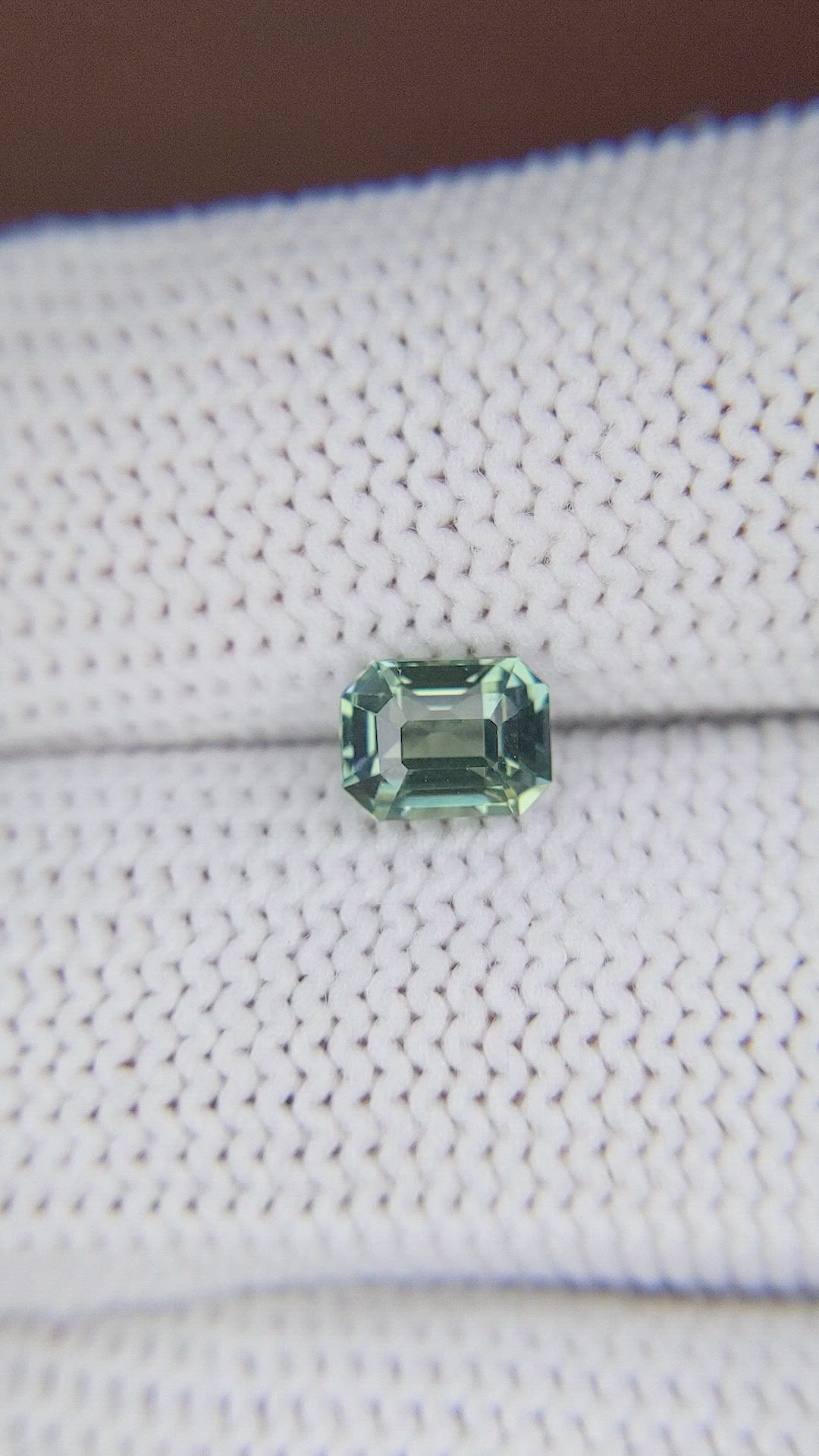1.05 Ct. Bluish Green Sapphire from Madagascar Size Video