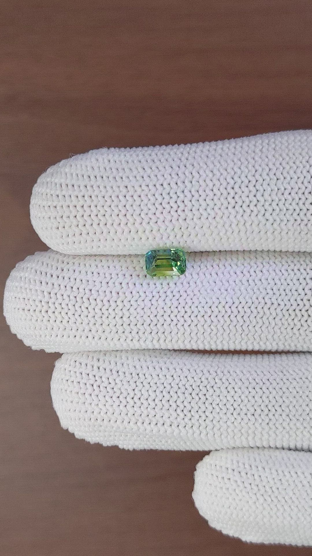 1.02 Ct. Bi Color Sapphire from Madagascar Size Video