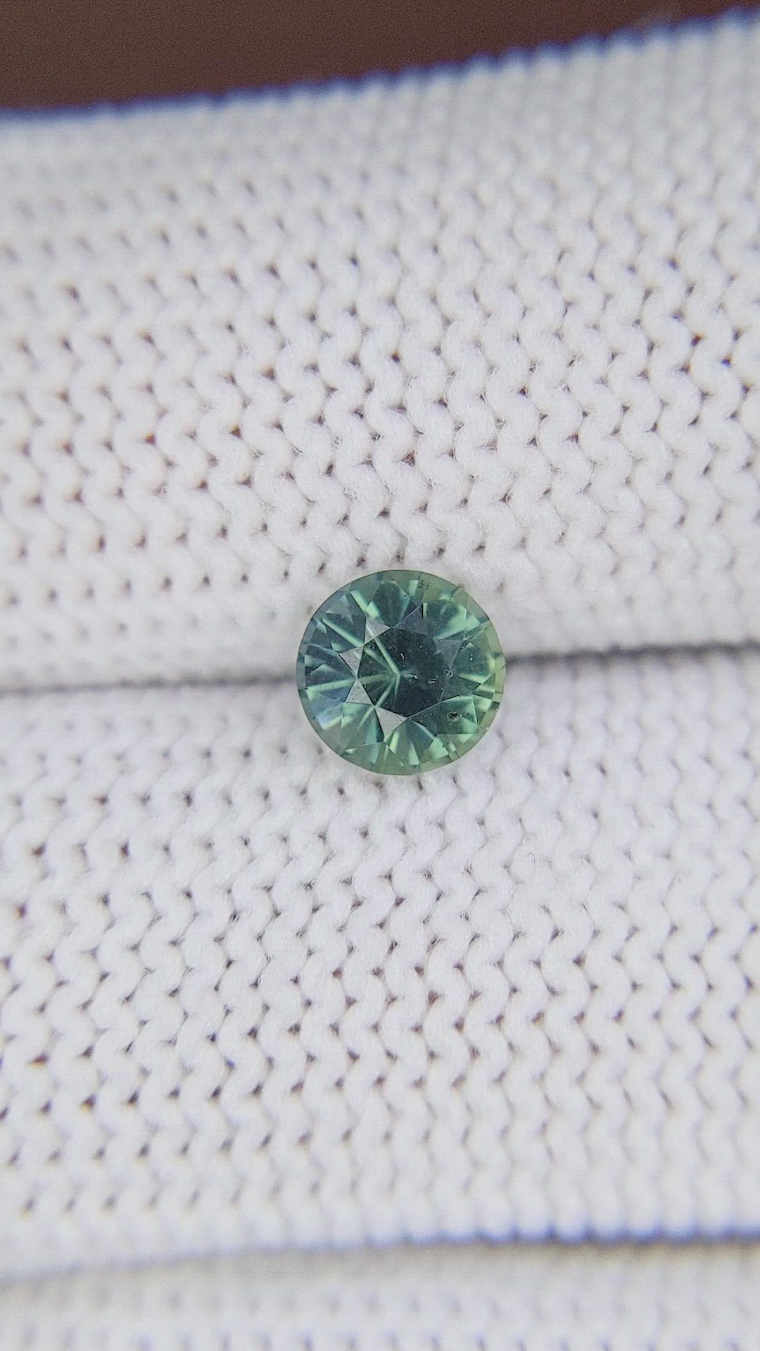 0.90 Ct. Bluish Green Sapphire from Madagascar Size Video