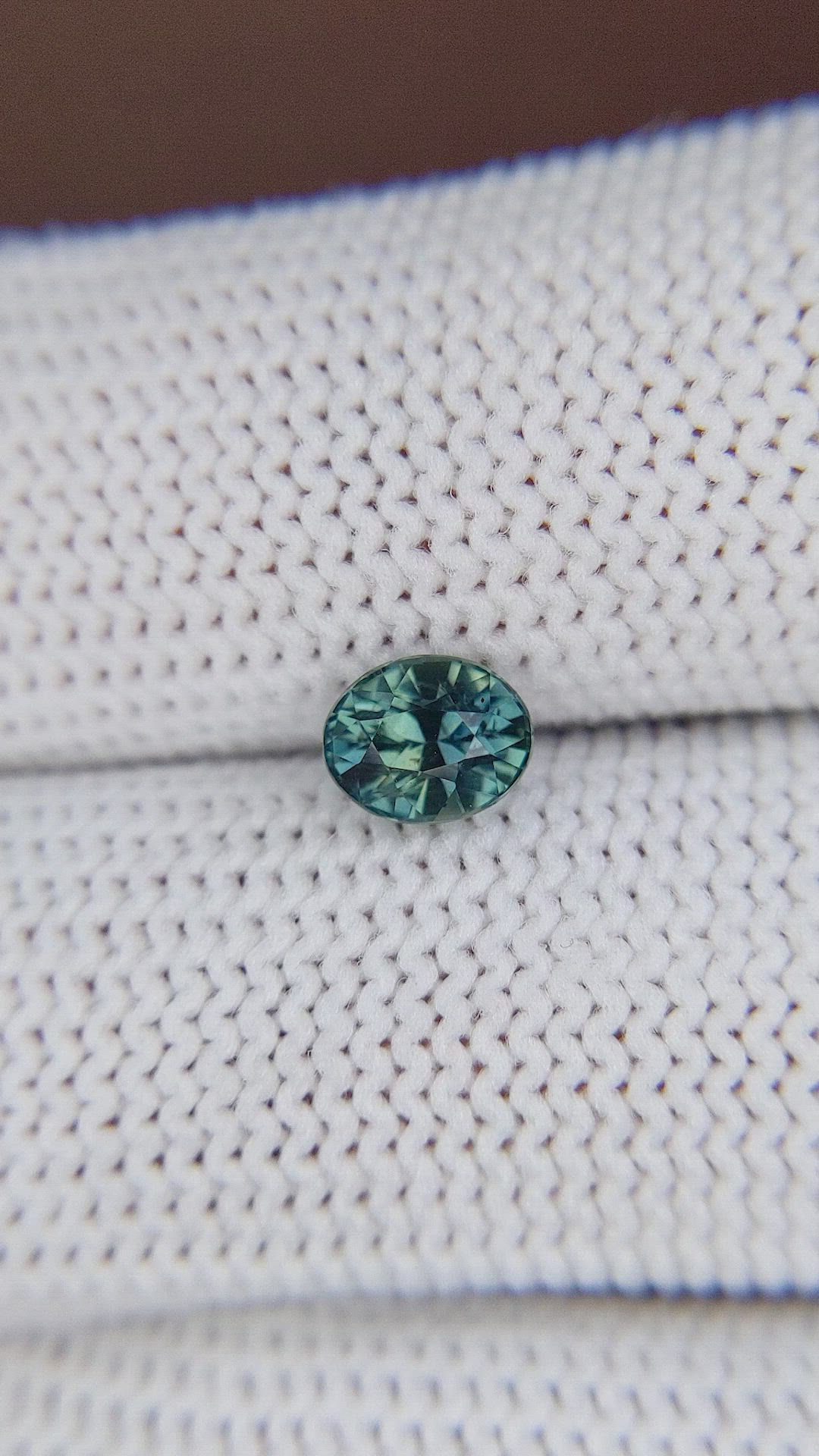1.05 Ct. Bluish Green Sapphire from Madagascar Size Video