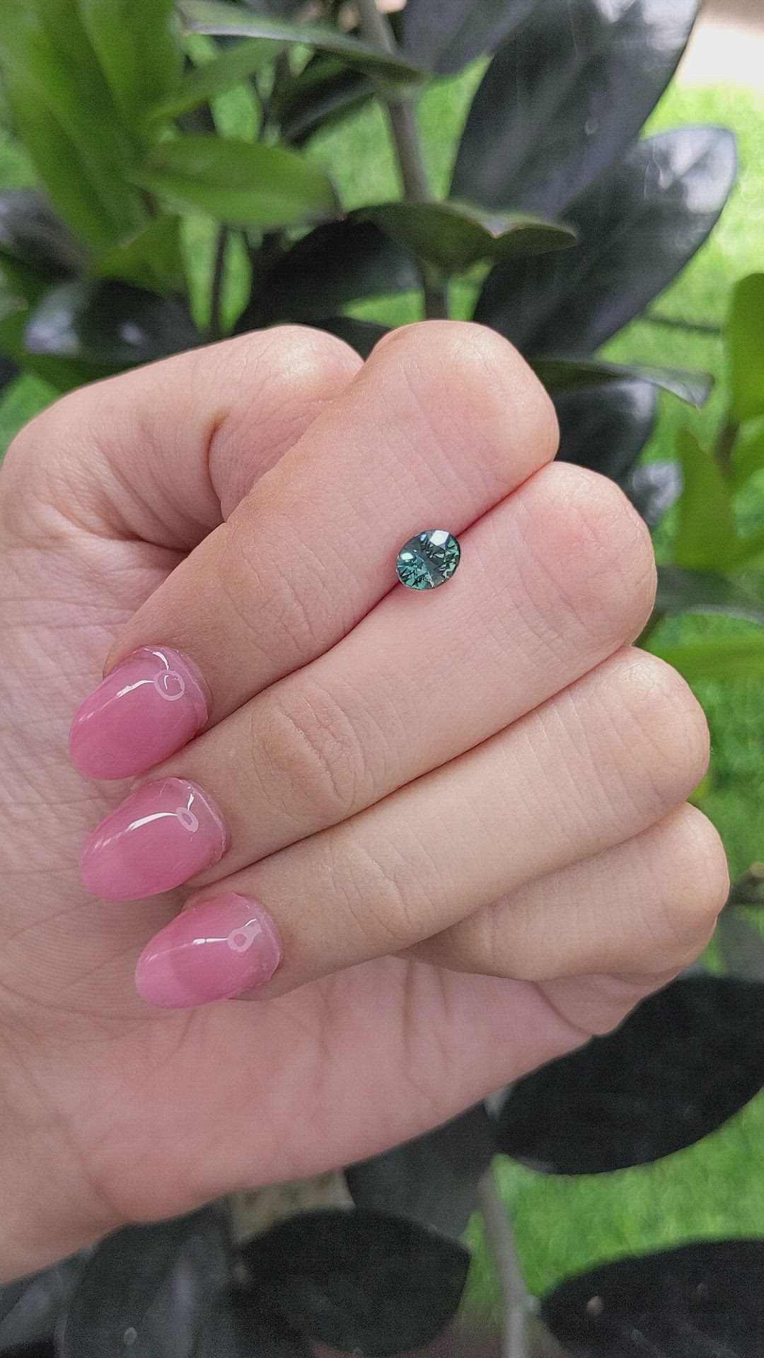 1.05 Ct. Bluish Green Sapphire from Madagascar Size Video