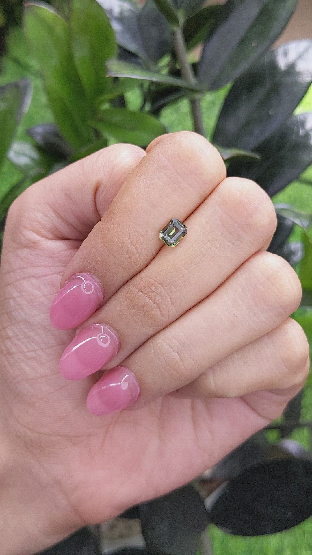 0.94 Ct. Green Sapphire from Madagascar Size Video