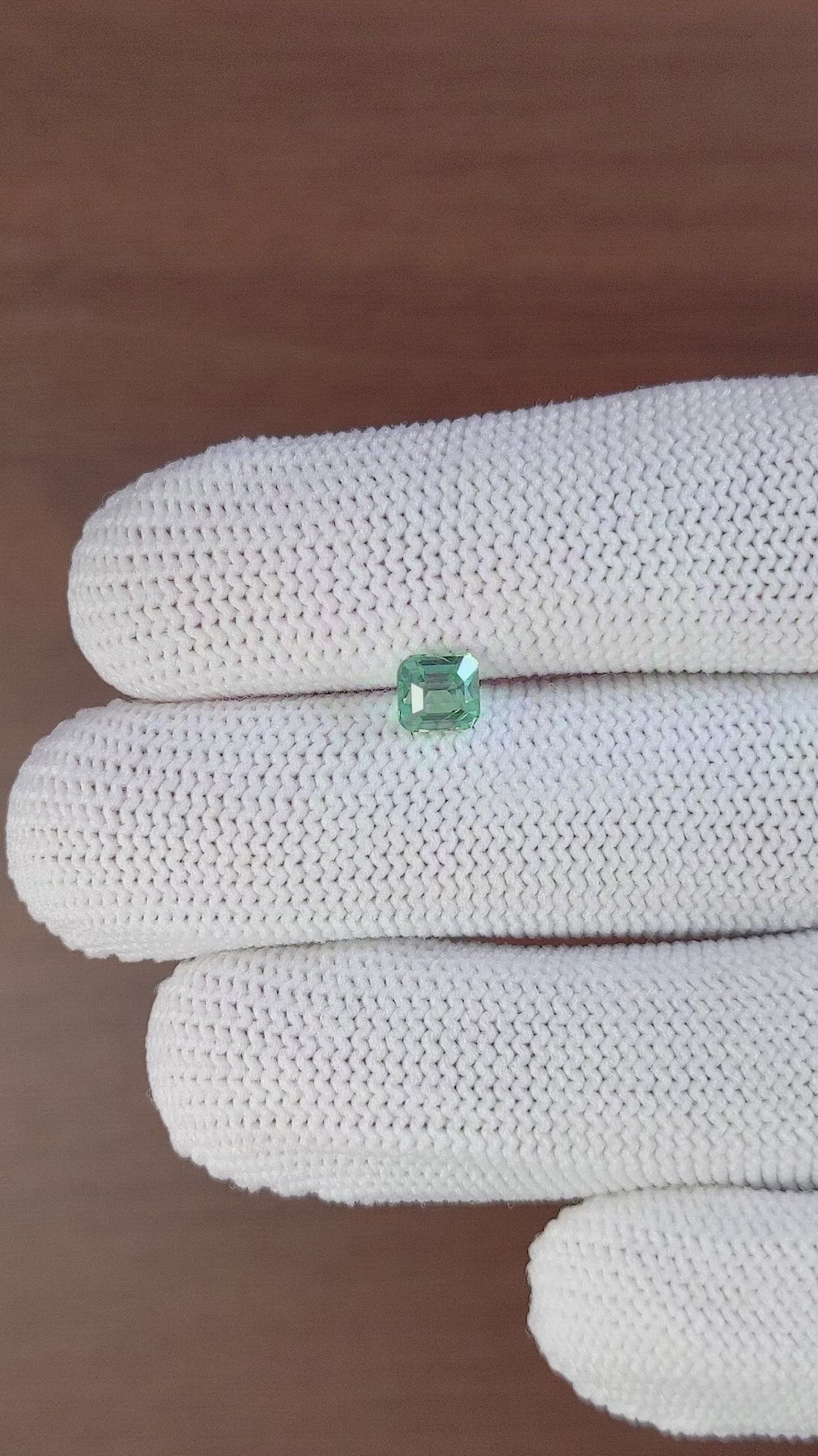 1.05 Ct. Bluish Green Sapphire from Madagascar Size Video