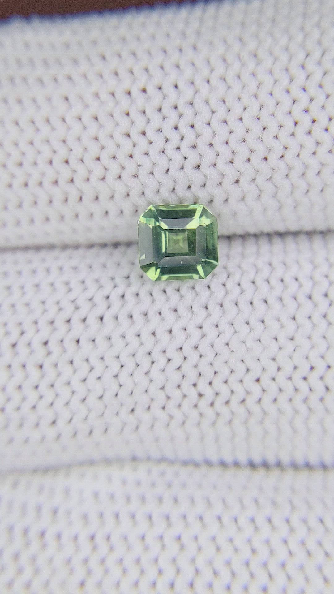 0.94 Ct. Green Sapphire from Madagascar Size Video