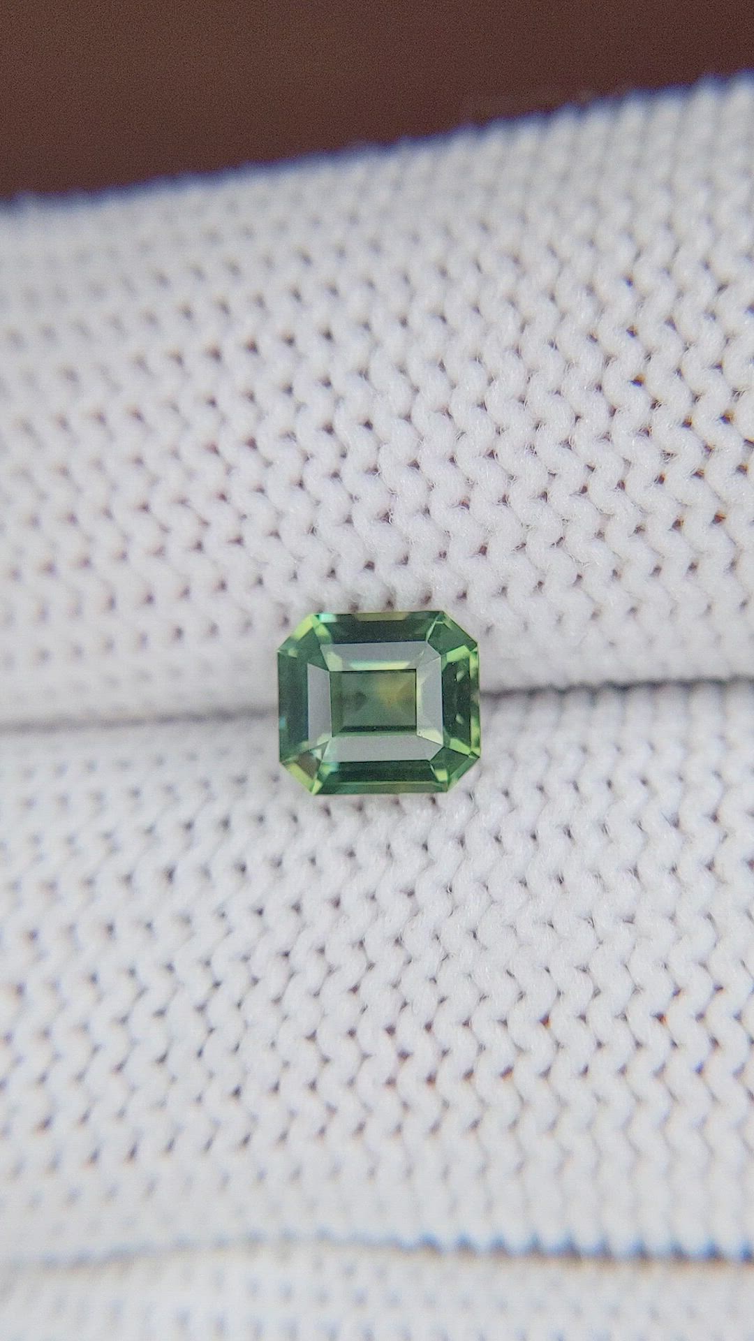 1.09 Ct. Bluish Green Sapphire from Madagascar Size Video