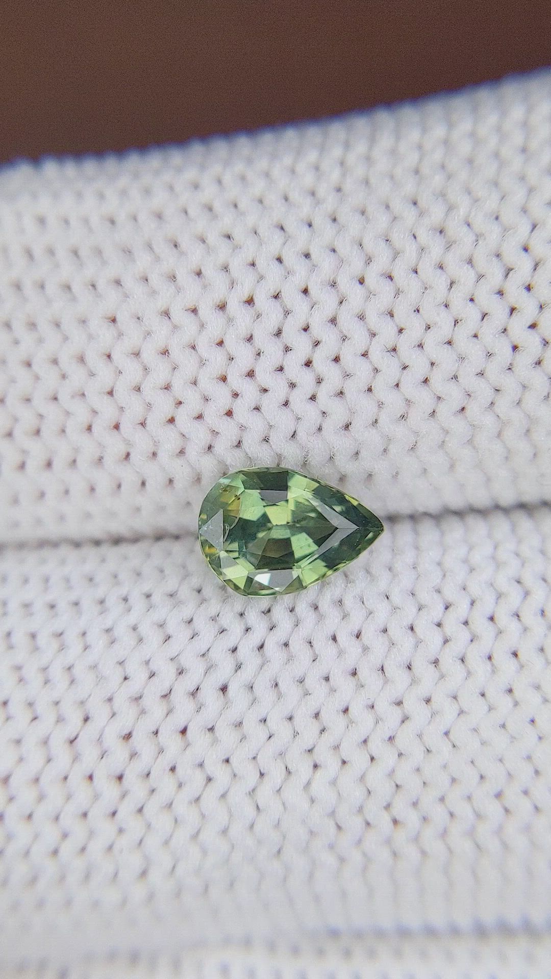 0.95 Ct. Green Sapphire from Madagascar Size Video