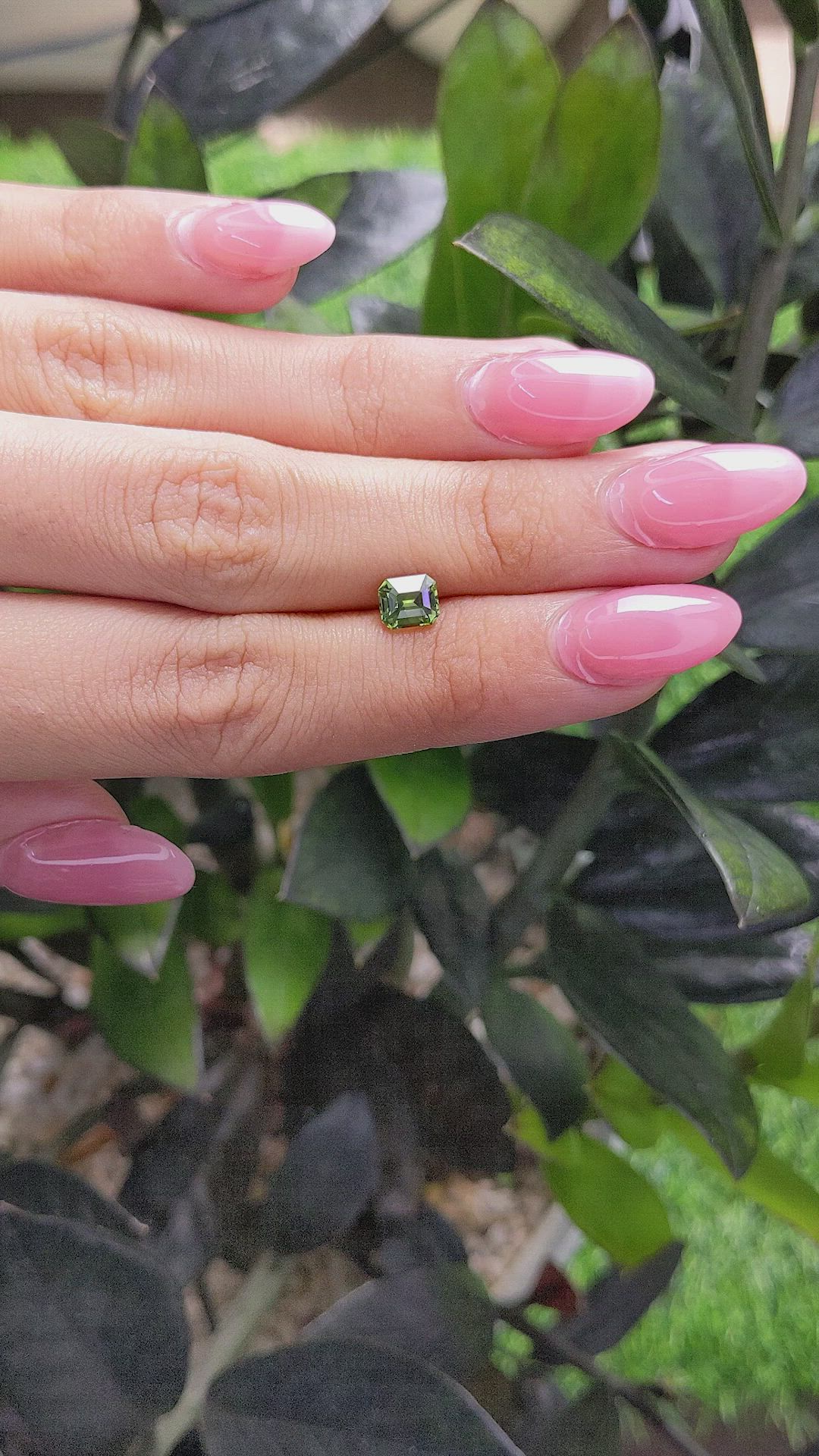 1.15 Ct. Green Sapphire from Madagascar Size Video