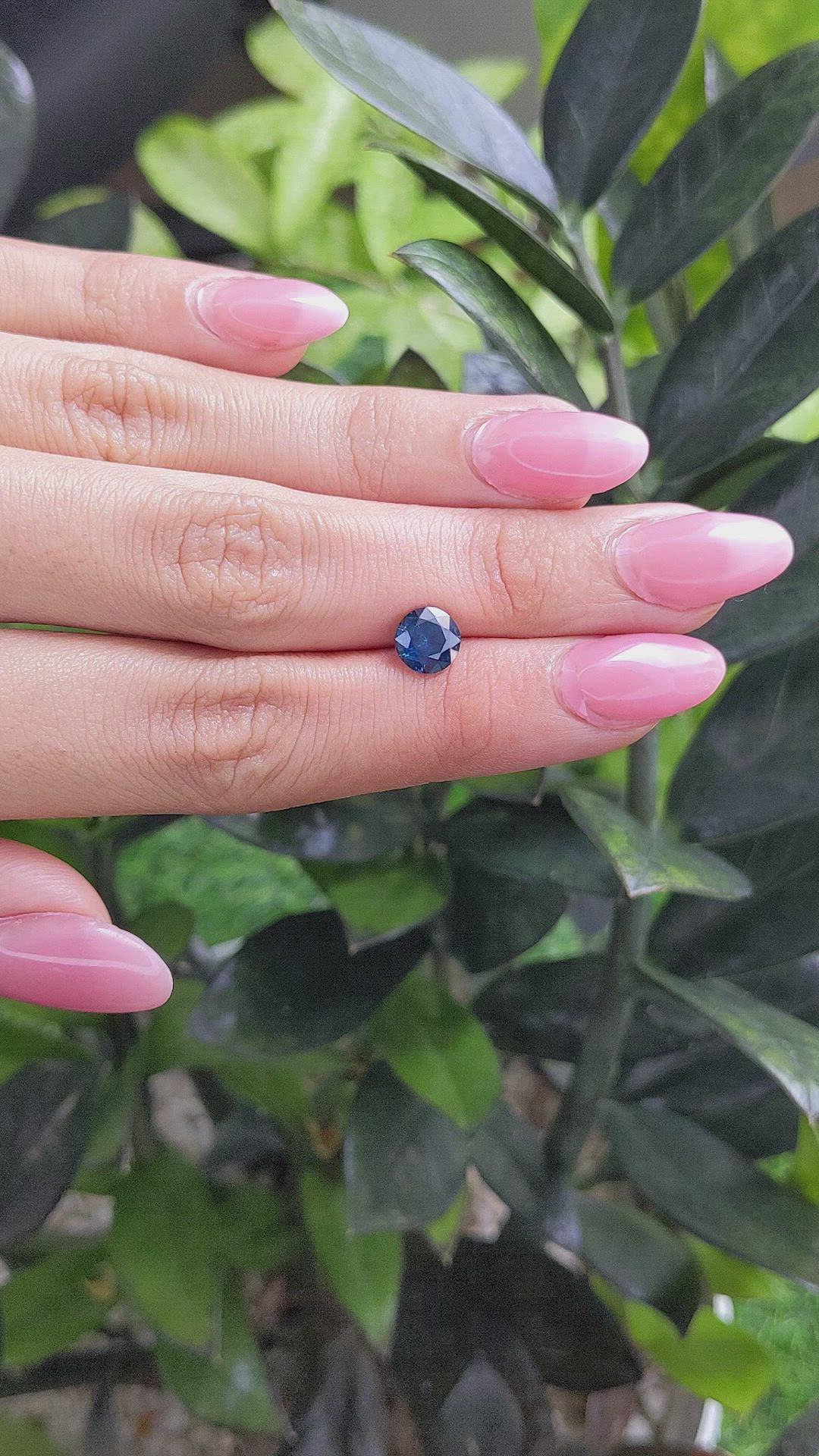 1.82 Ct. Greenish Blue Sapphire from Ceylon (Sri Lanka) Size Video